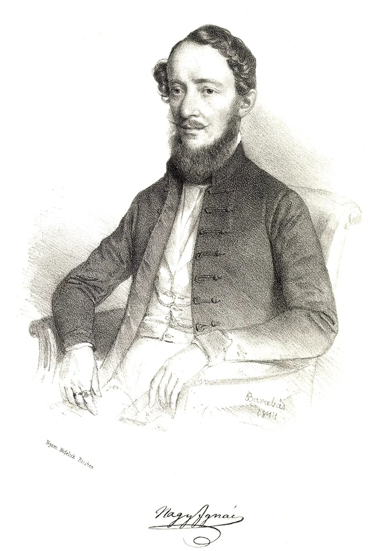 Porträt von Ignaz Nagy (1810–1854) – Gedenkseite