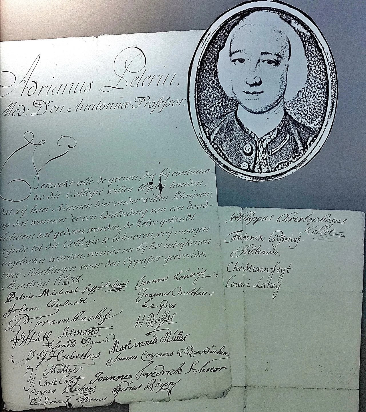 Porträt von Adrien Pelerin (1698–1771) – Gedenkseite