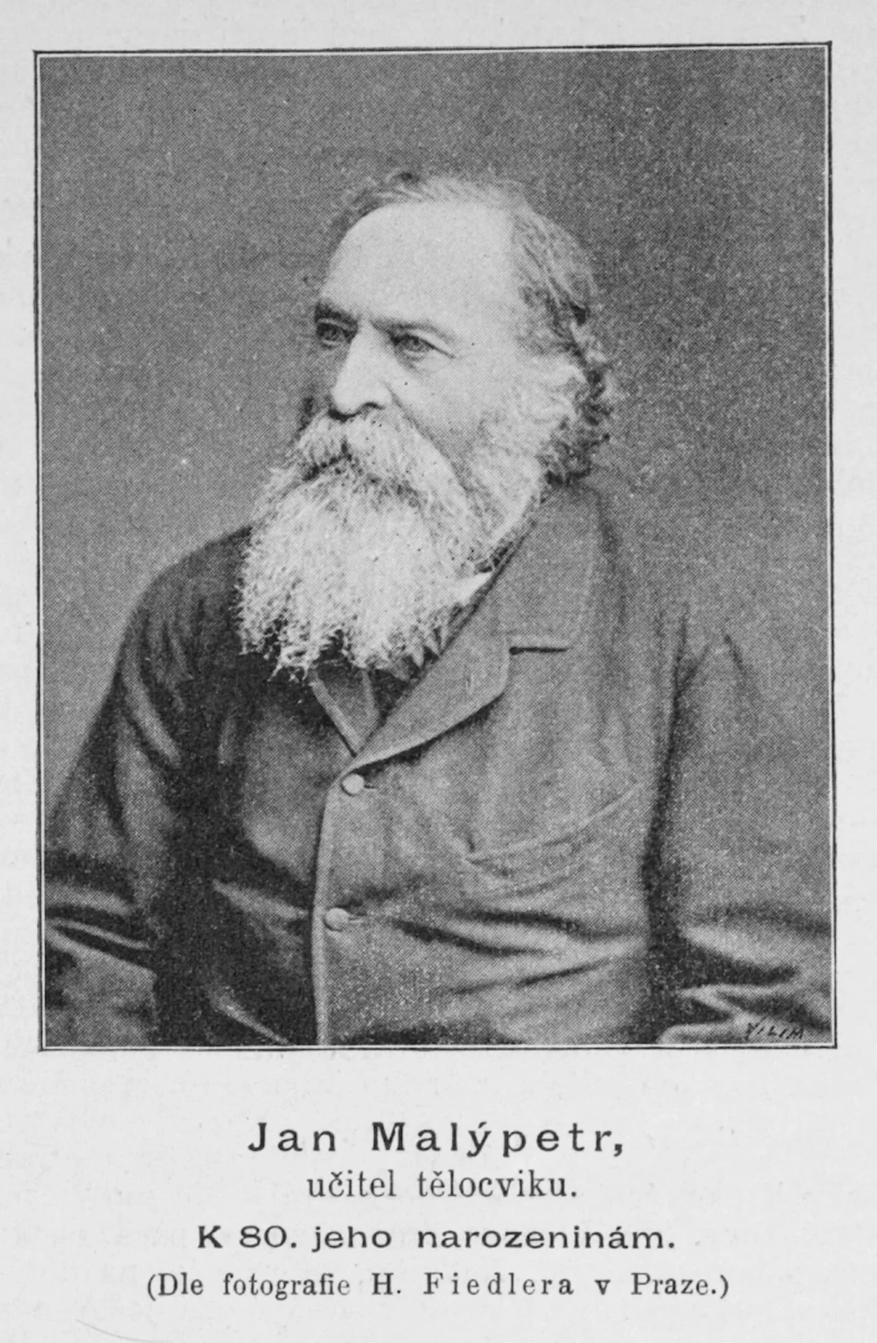Porträt von Jan Malýpetr (1815–1899) – Gedenkseite