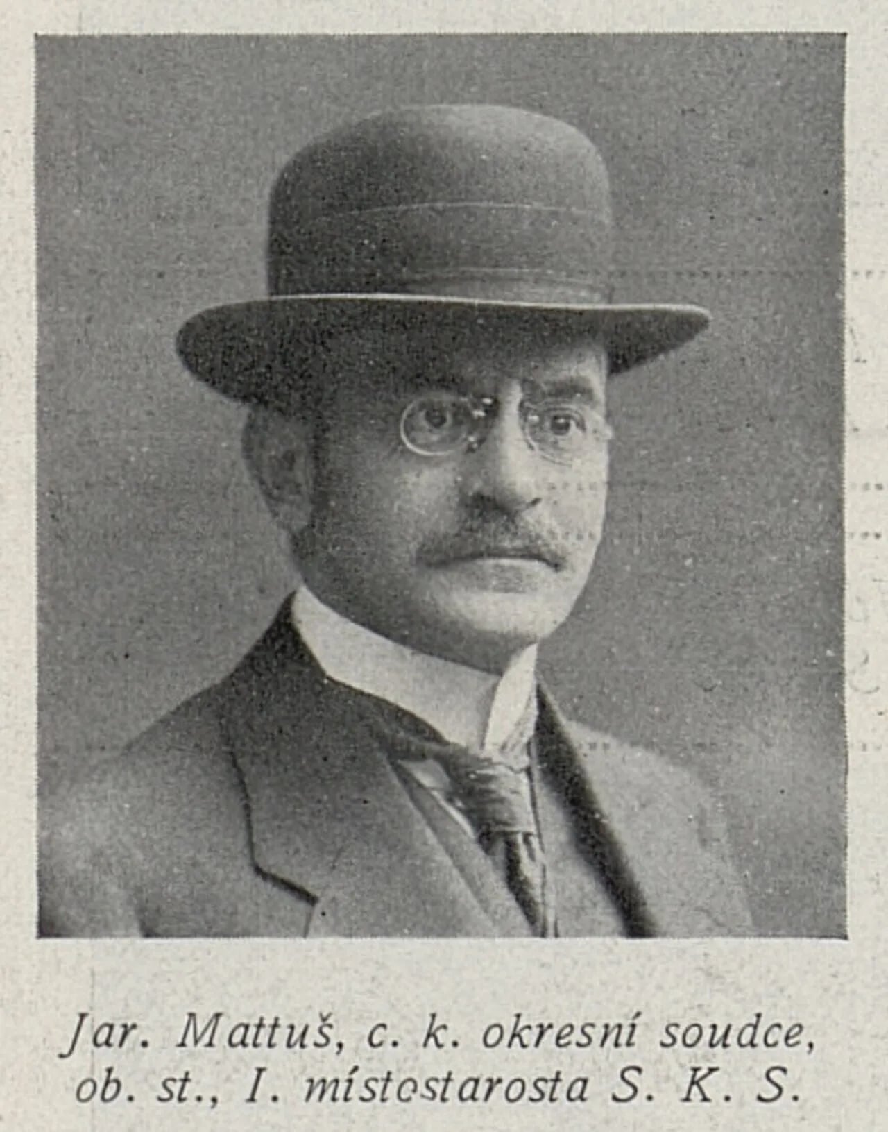 Portrait of Jaroslav Mattuš (1867–1919) – memorial page
