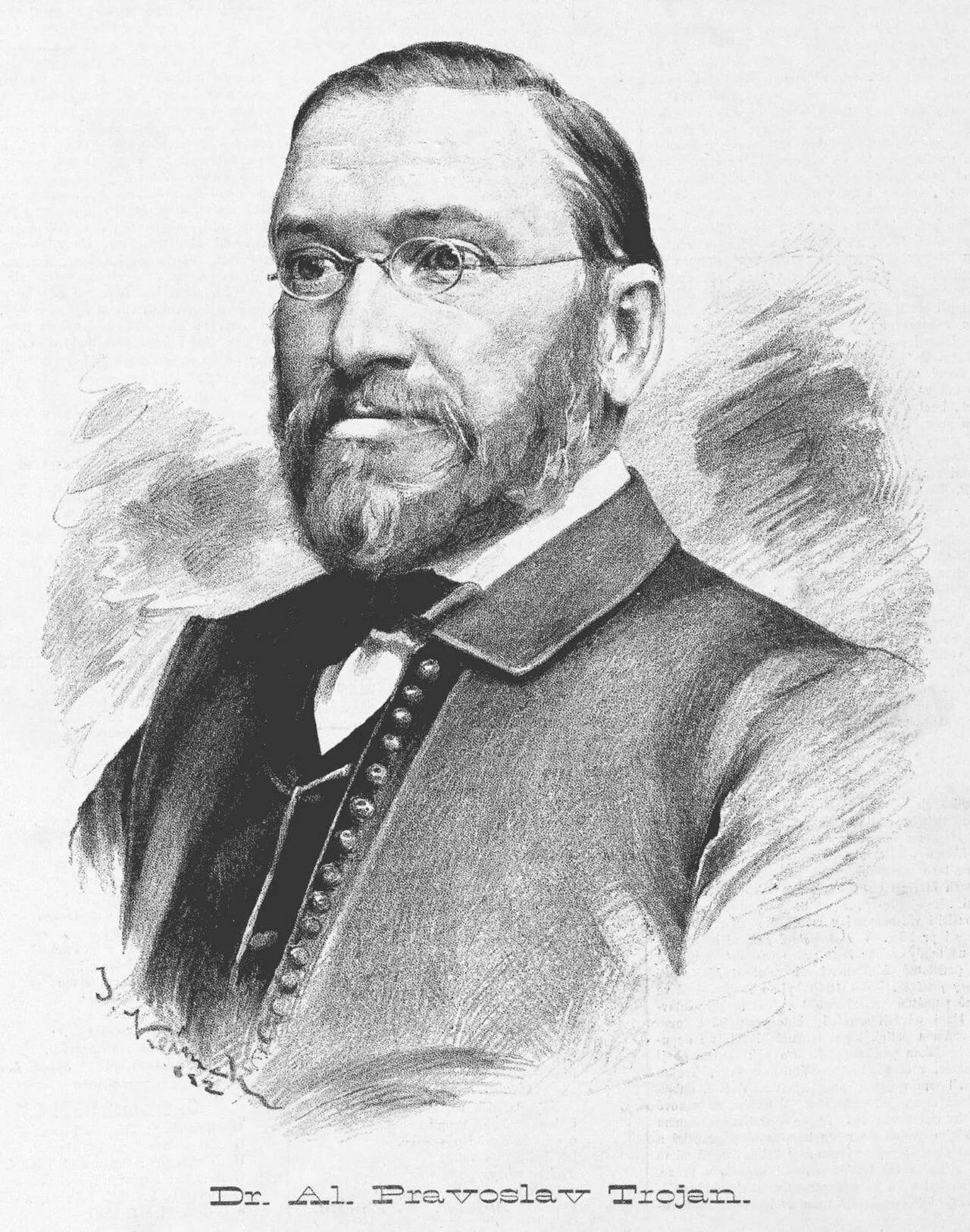Porträt von Alois Pravoslav Trojan (1815–1893) – Gedenkseite