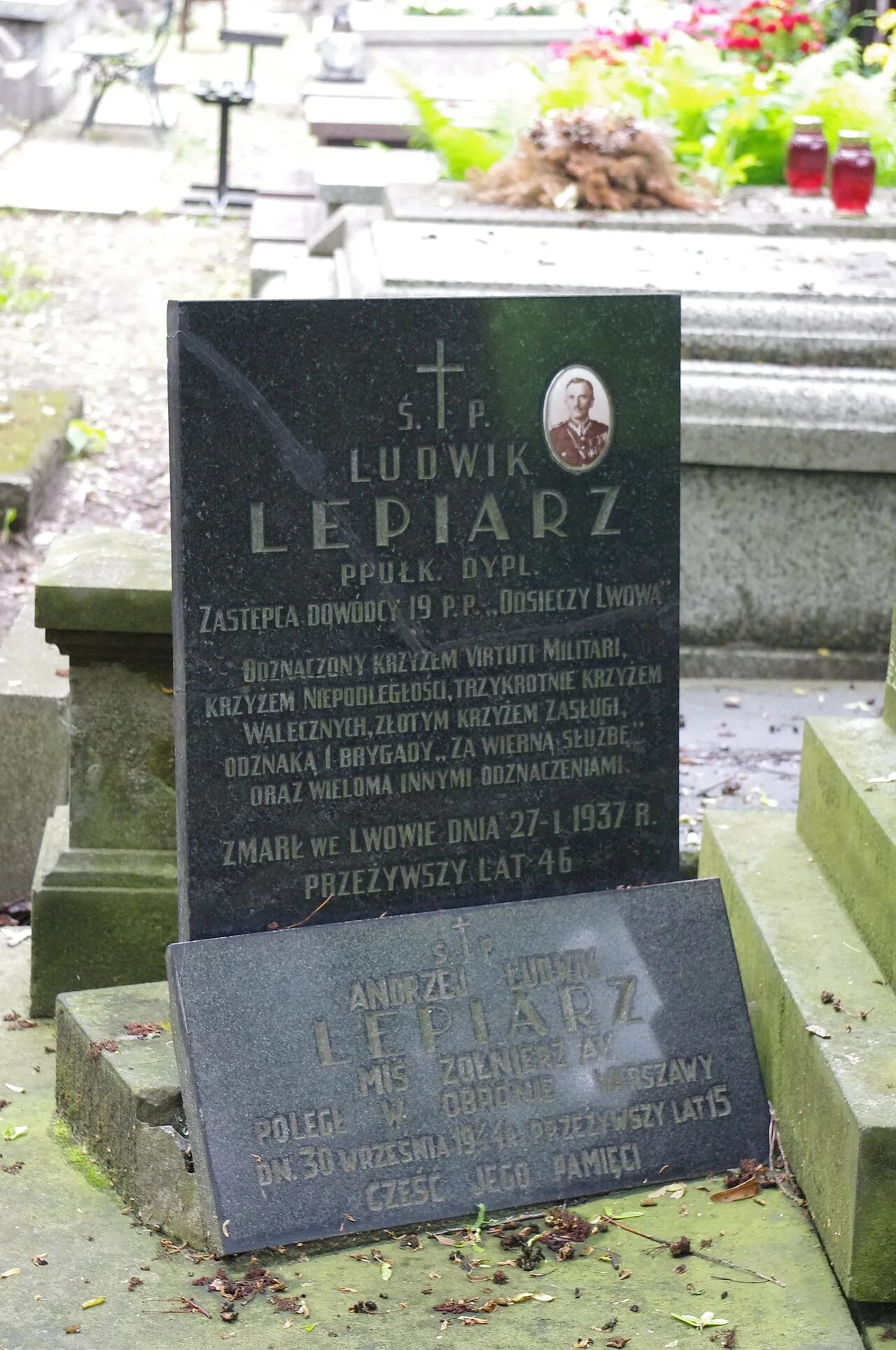 Porträt von Ludwik Lepiarz (1891–1937) – Gedenkseite