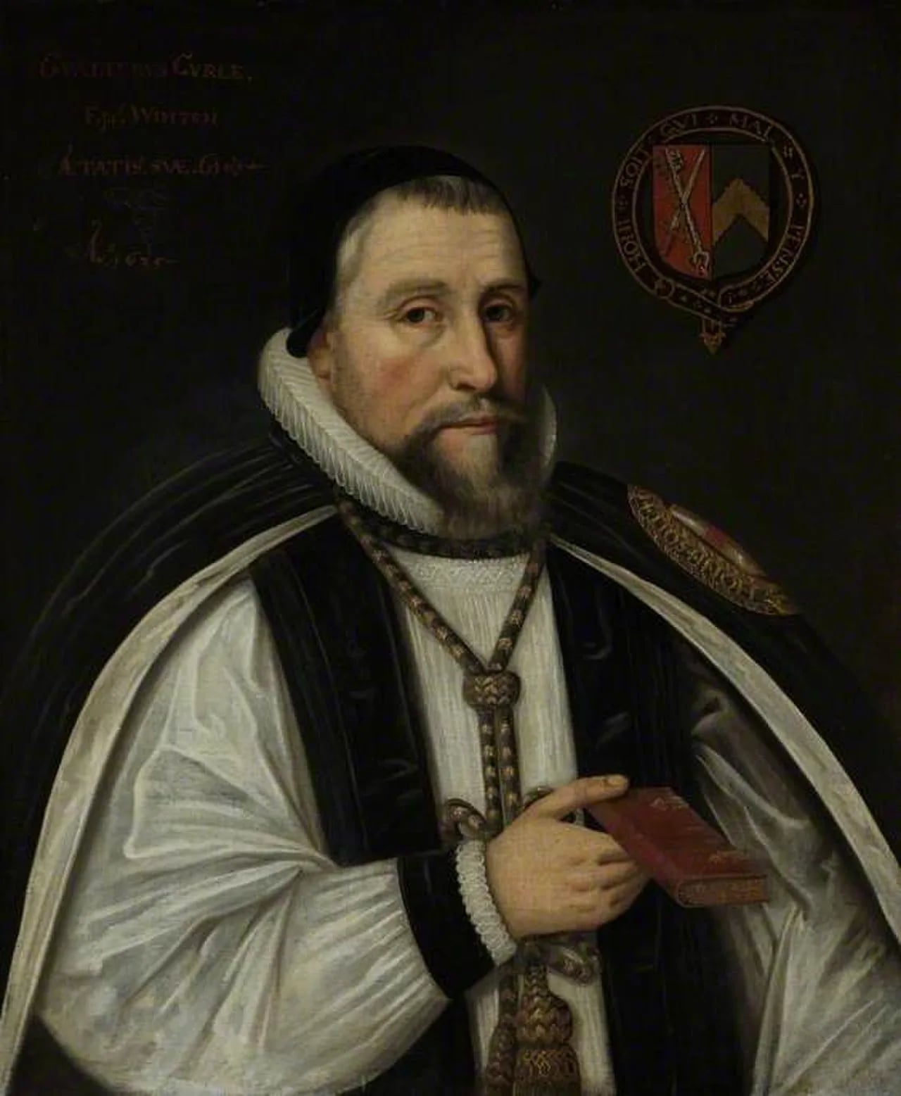 Porträt von Walter Curle (1575–1647) – Gedenkseite
