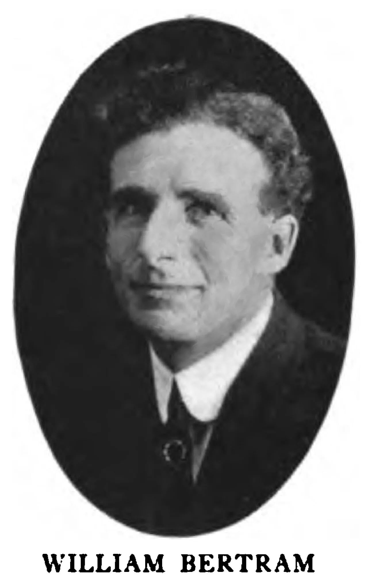 Portrait of William Bertram (1880–1933) – memorial page