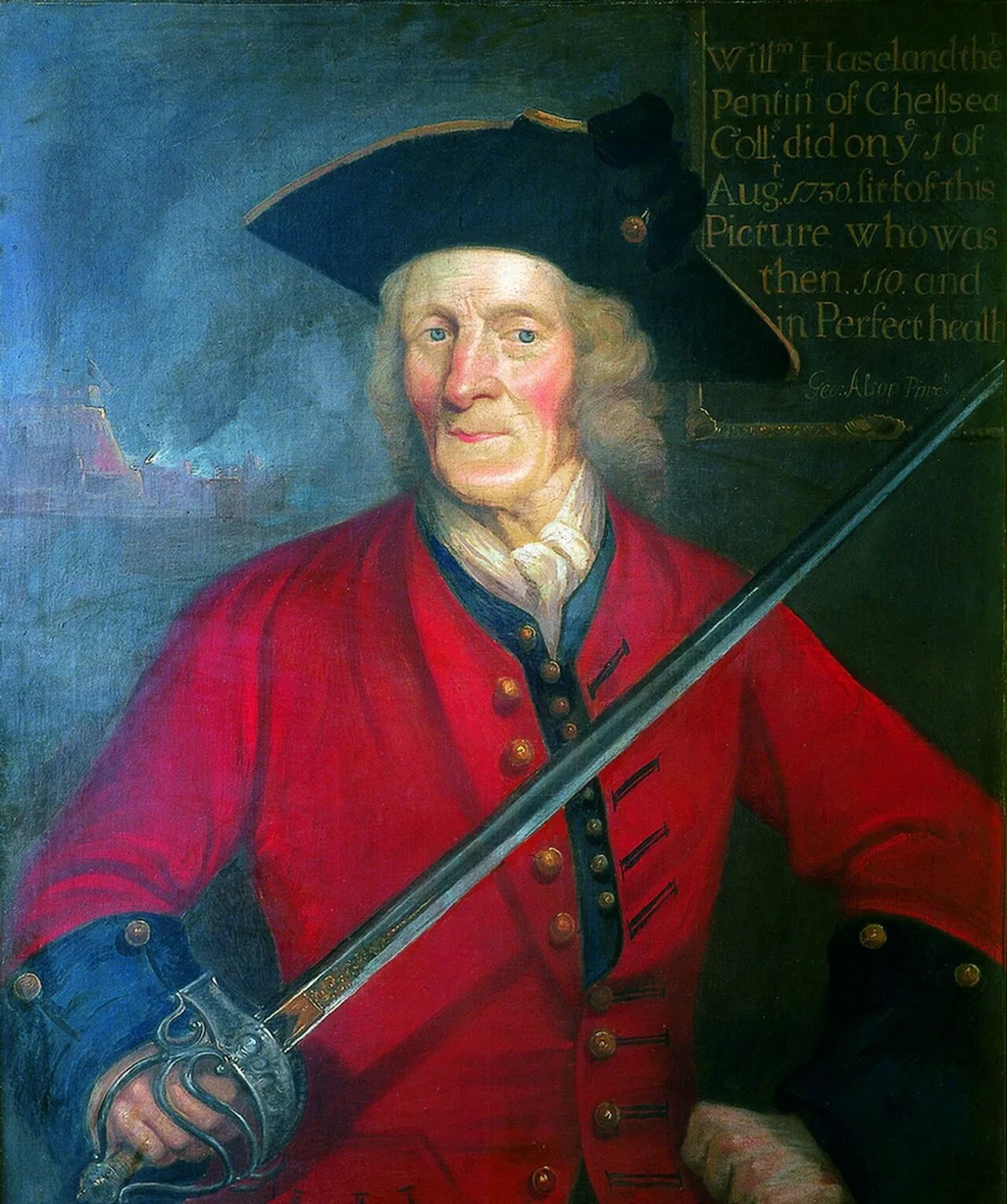 Portrait of William Hiseland (1620–1732) – memorial page
