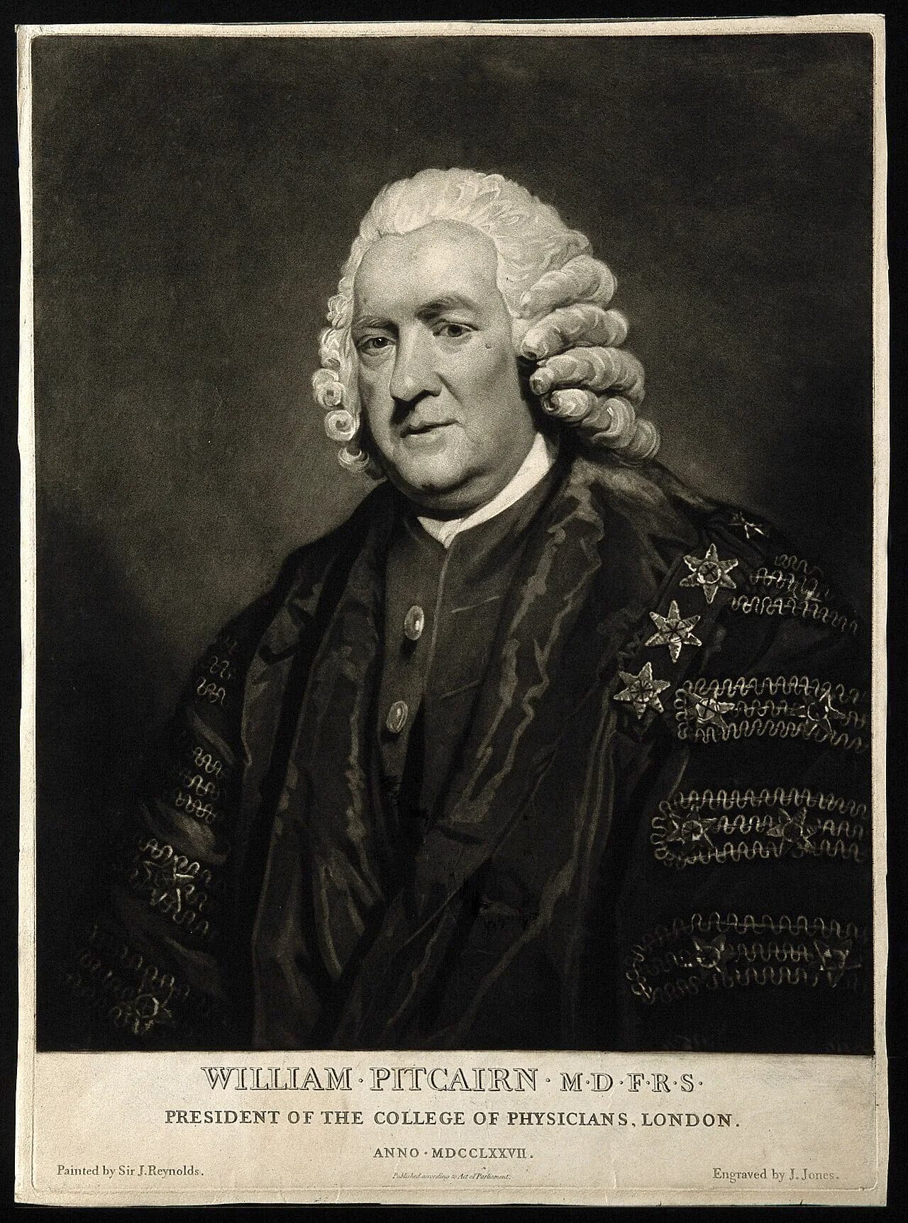 Porträt von William Pitcairn (1712–1791) – Gedenkseite