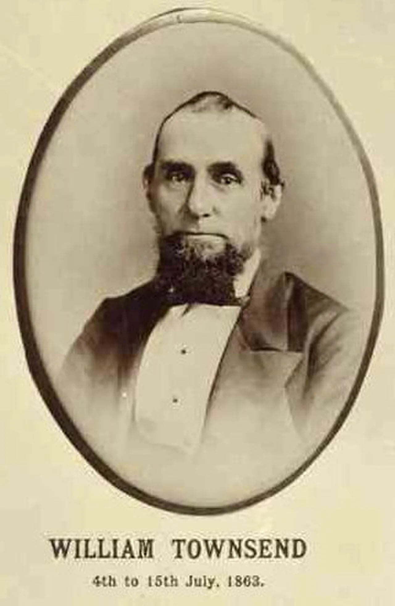 Porträt von William Townsend (1821–1882) – Gedenkseite