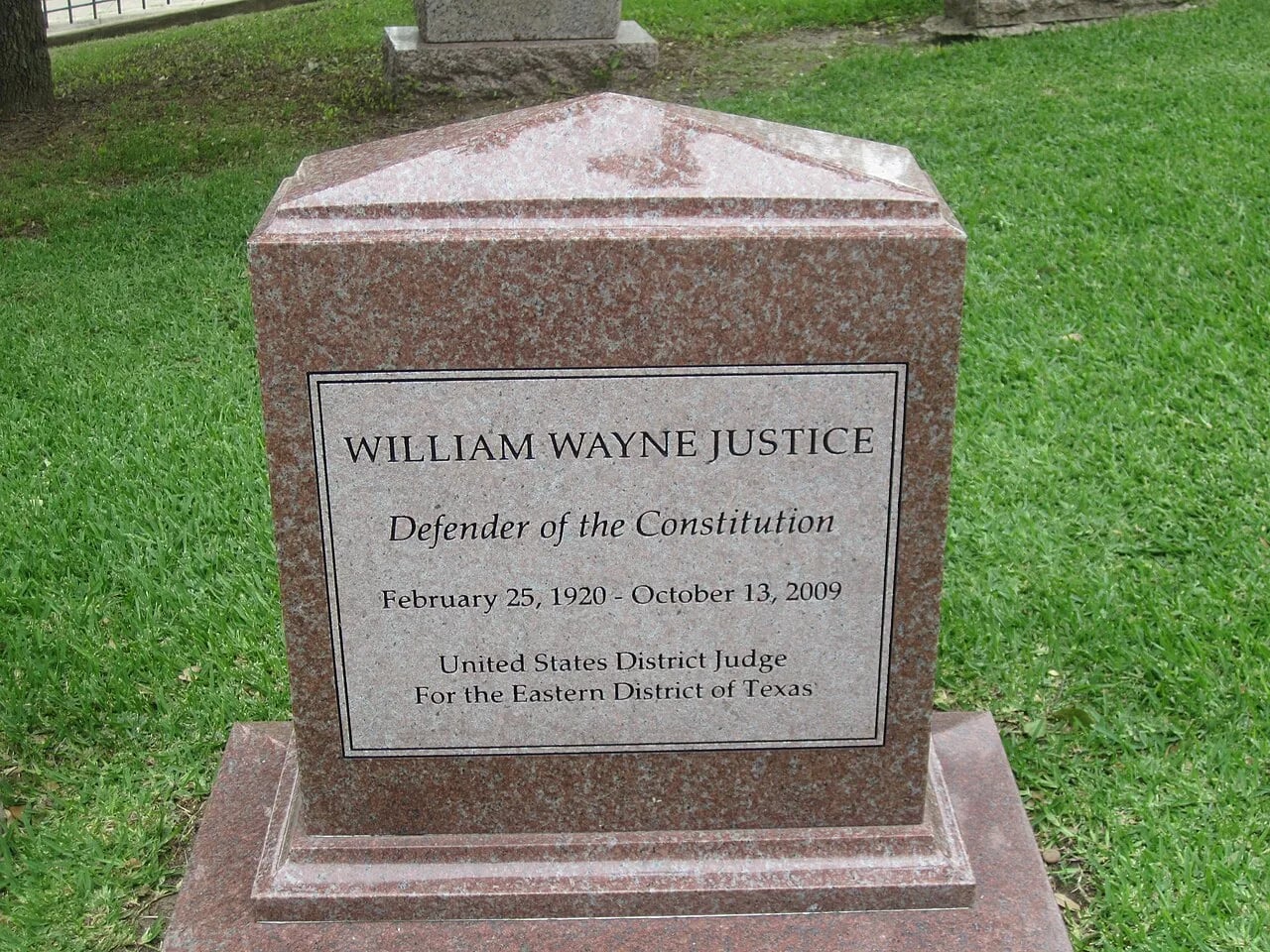 Porträt von William Wayne Justice (1920–2009) – Gedenkseite