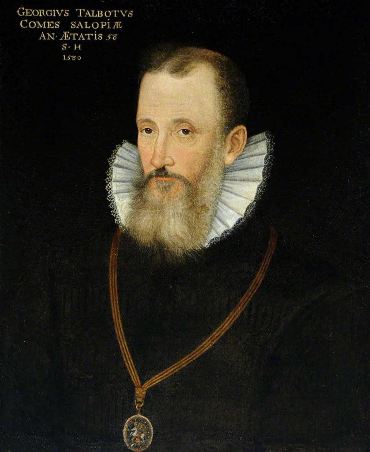 Porträt von George Talbot, 6. Earl of Shrewsbury (1528–1590) – Gedenkseite