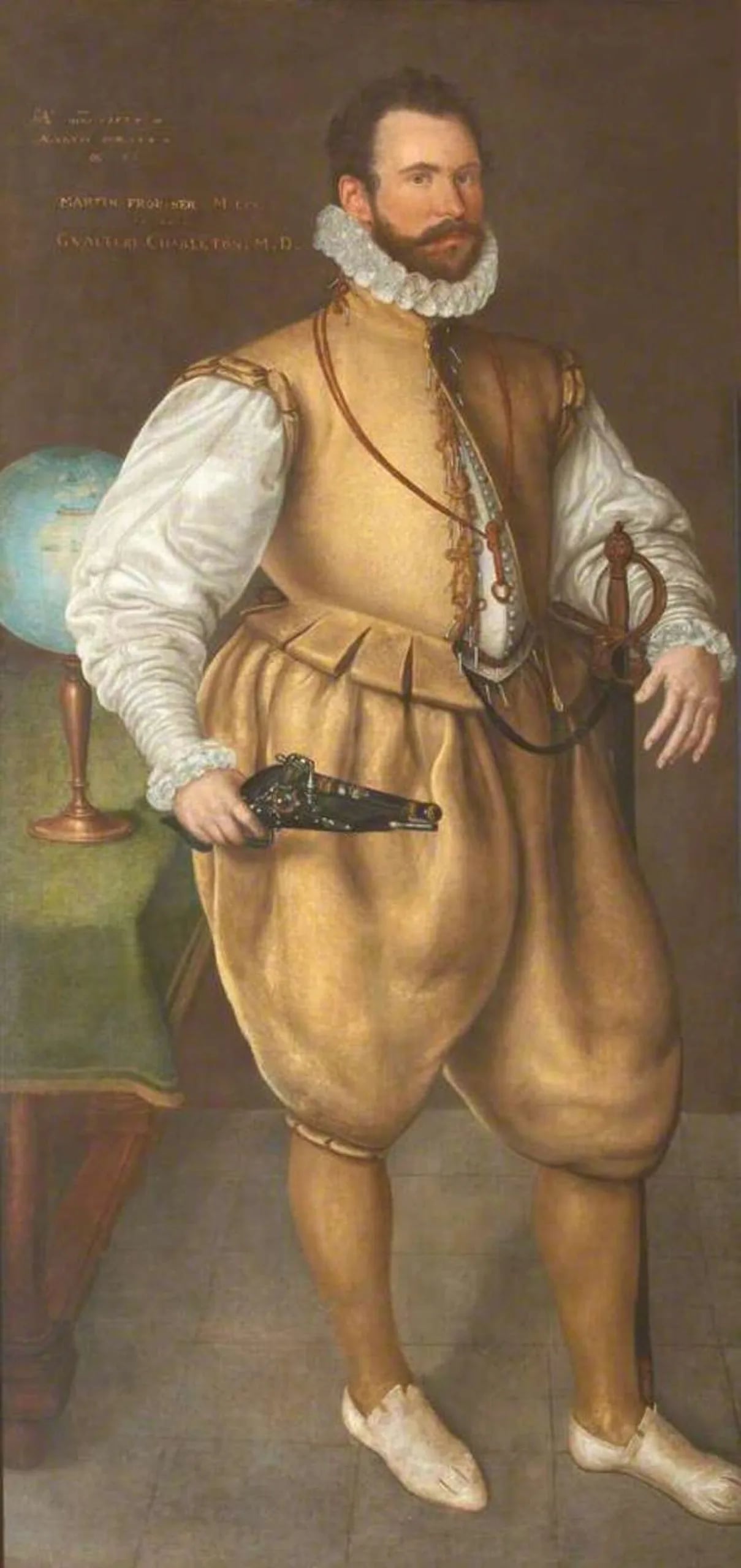 Porträt von Martin Frobisher (1535–1594) – Gedenkseite