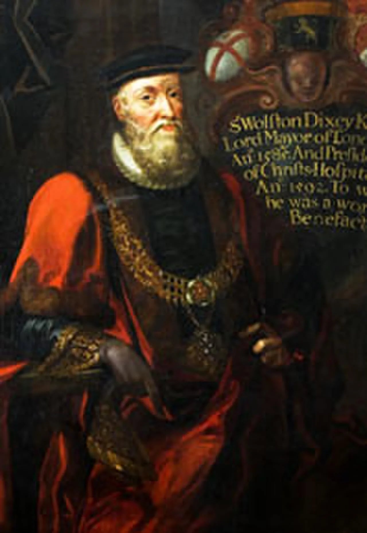 Portrait of Wolstan Dixie (1524–1594) – memorial page