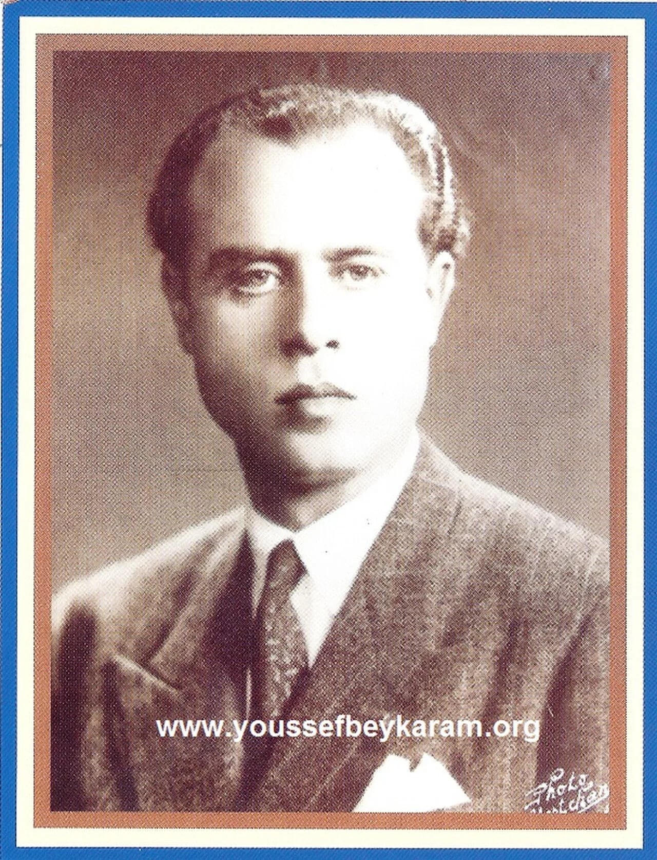 Porträt von Youssef Bey Karam (1910–1972) – Gedenkseite