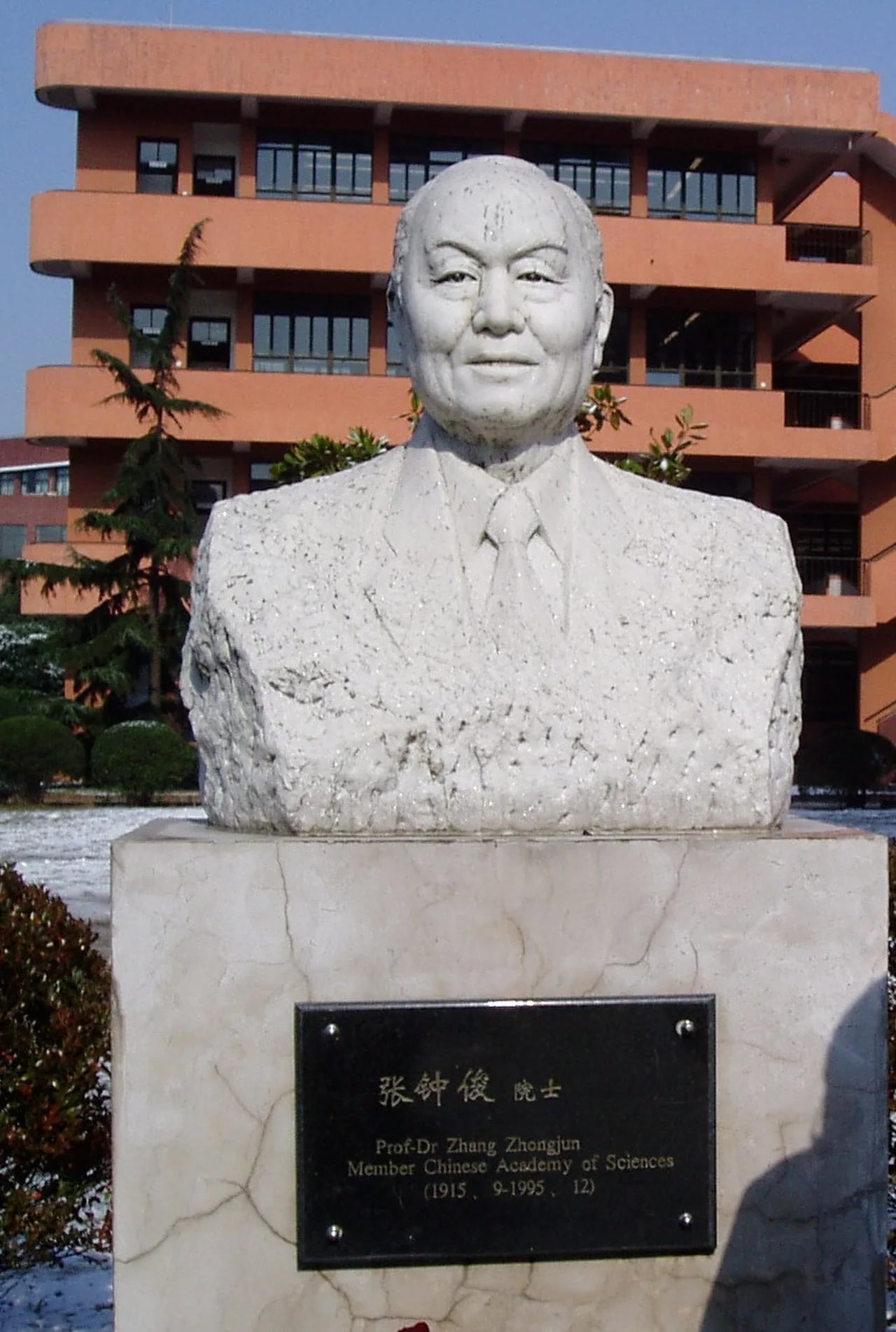 Porträt von Zhang Zhongjun (1915–1995) – Gedenkseite