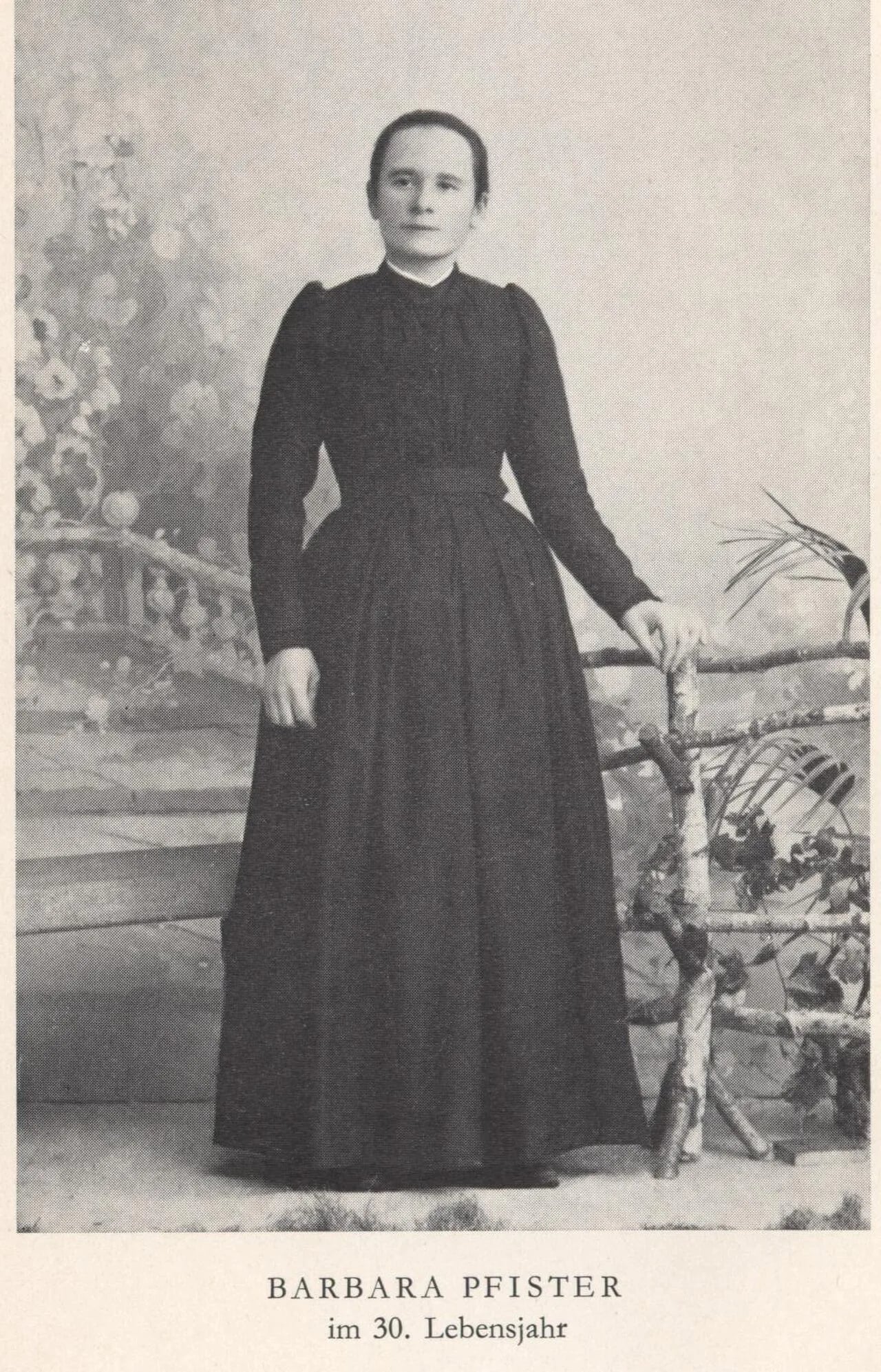 Porträt von Barbara Pfister (1867–1909) – Gedenkseite