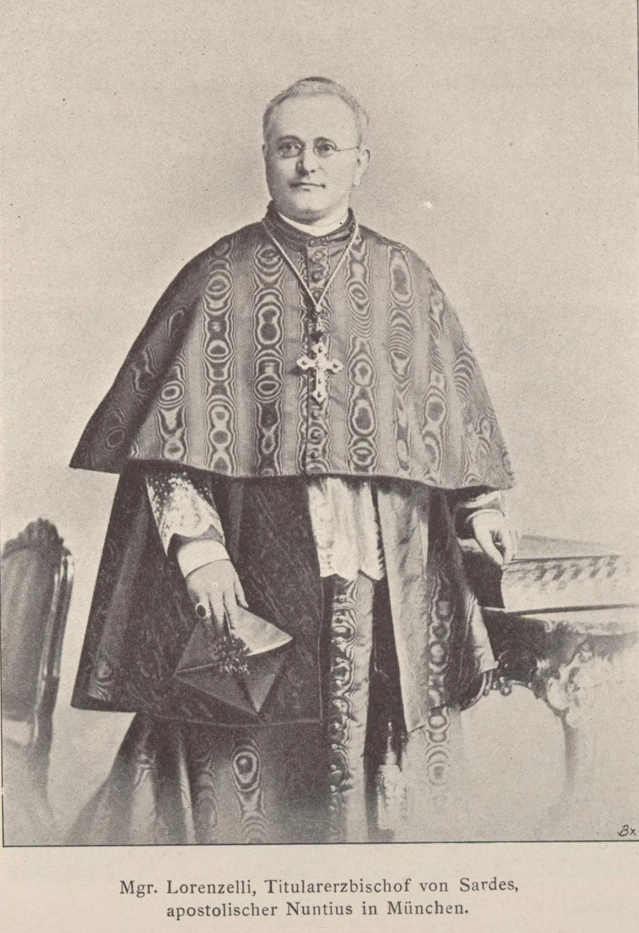 Porträt von Benedetto Lorenzelli (1853–1915) – Gedenkseite