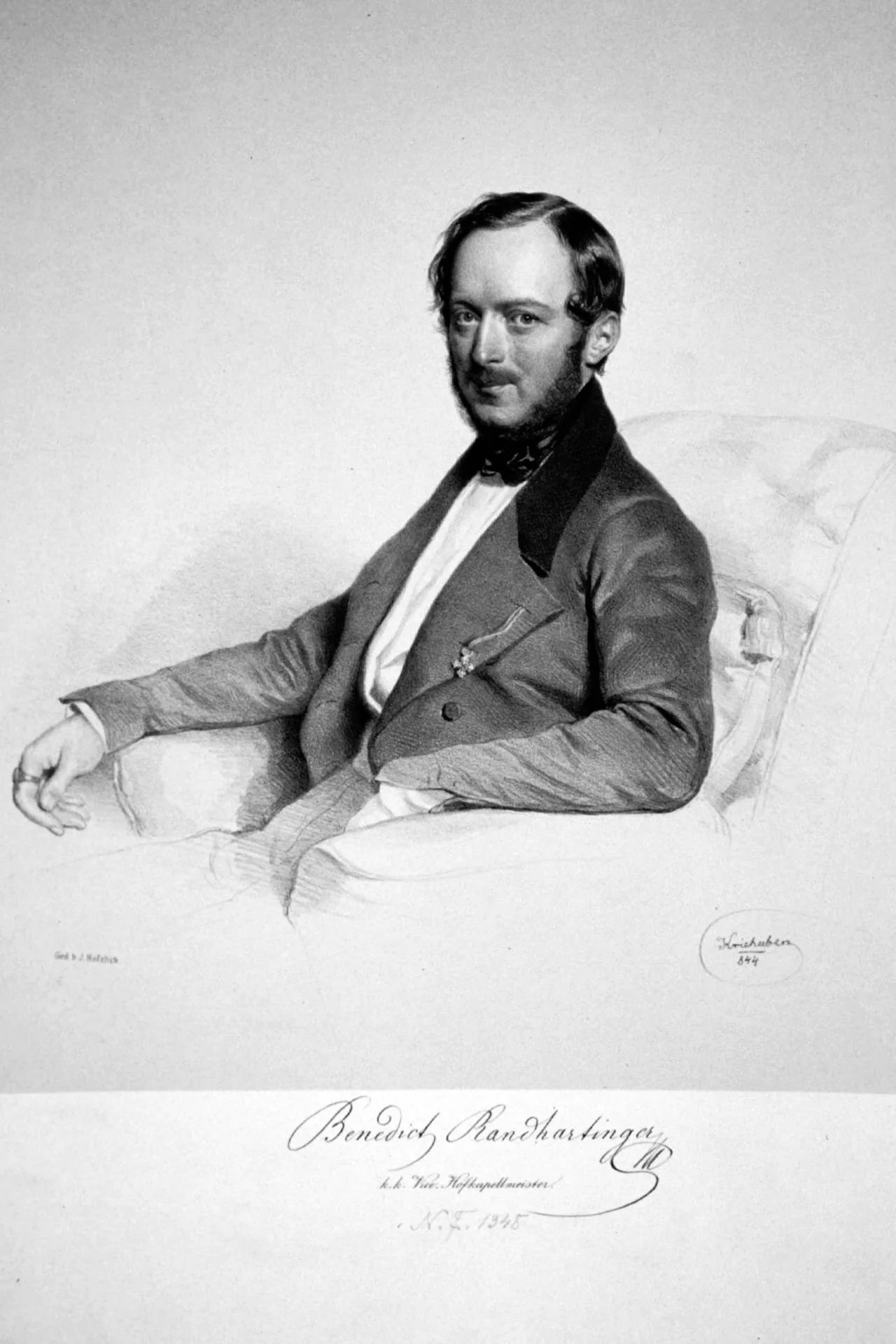 Porträt von Benedict Randhartinger (1802–1893) – Gedenkseite