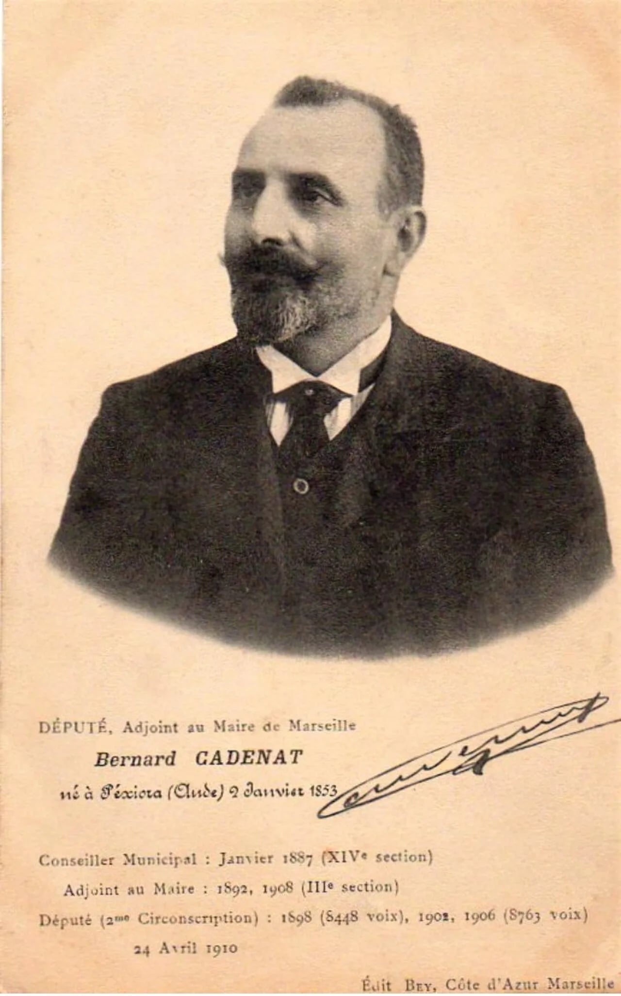 Portrait of Bernard Cadenat (1853–1930) – memorial page