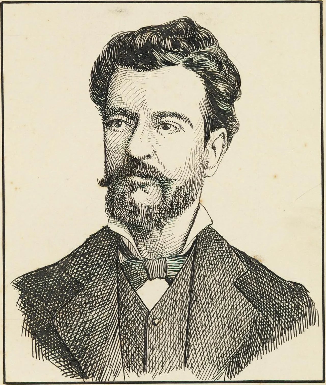 Porträt von Bernardo Guimarães (1825–1884) – Gedenkseite