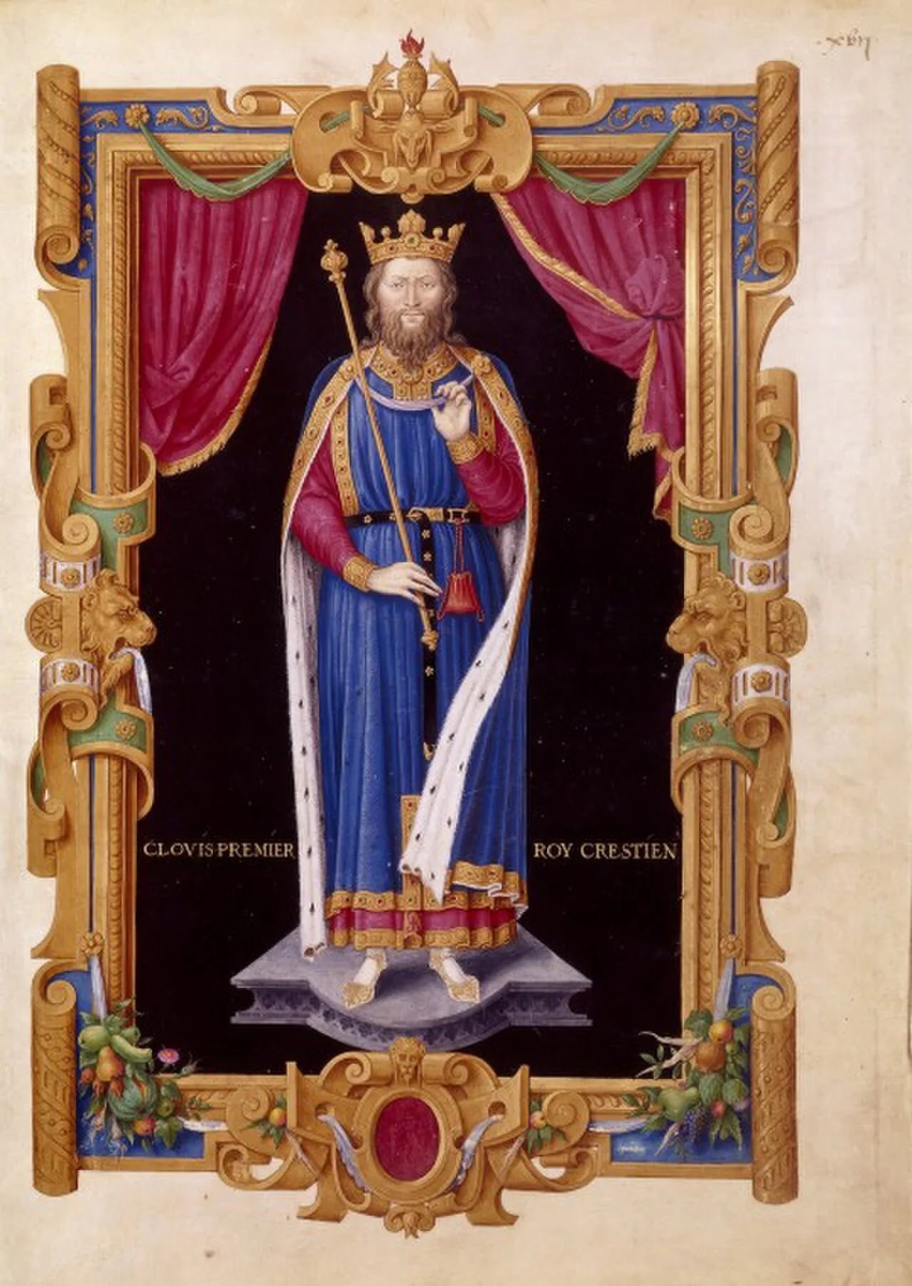 Portrait of Chlodwig I. (466–511) – memorial page