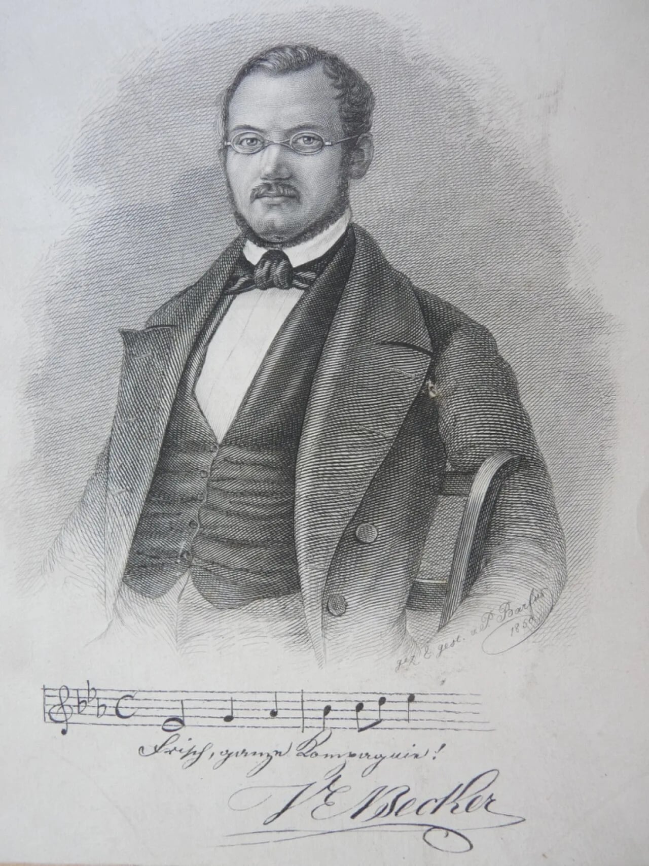 Portrait of Valentin Eduard Becker (1814–1890) – memorial page