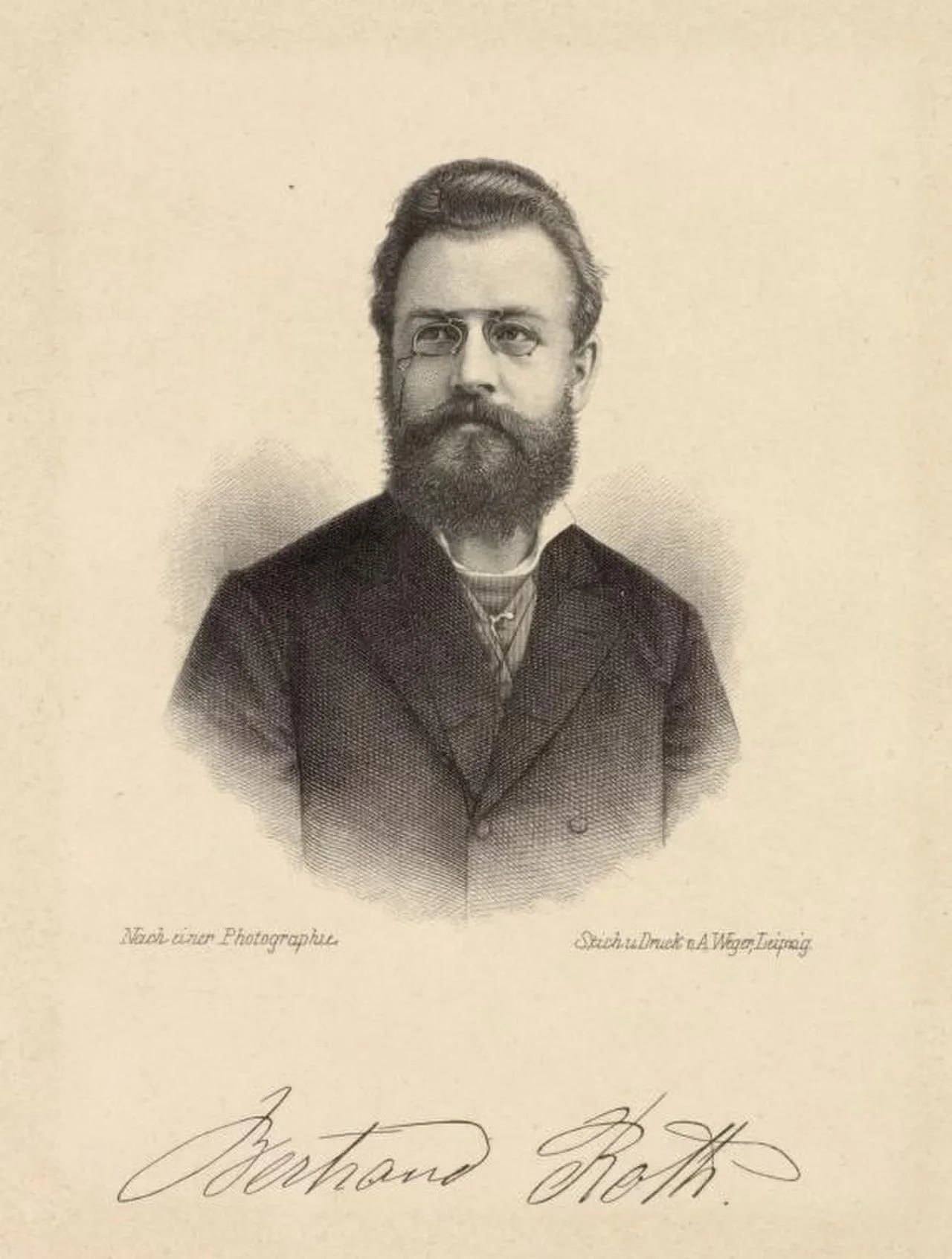 Porträt von Bertrand Roth (1855–1938) – Gedenkseite