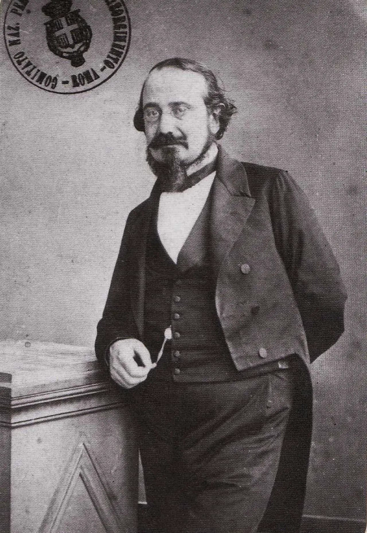 Porträt von Bertrando Spaventa (1817–1883) – Gedenkseite