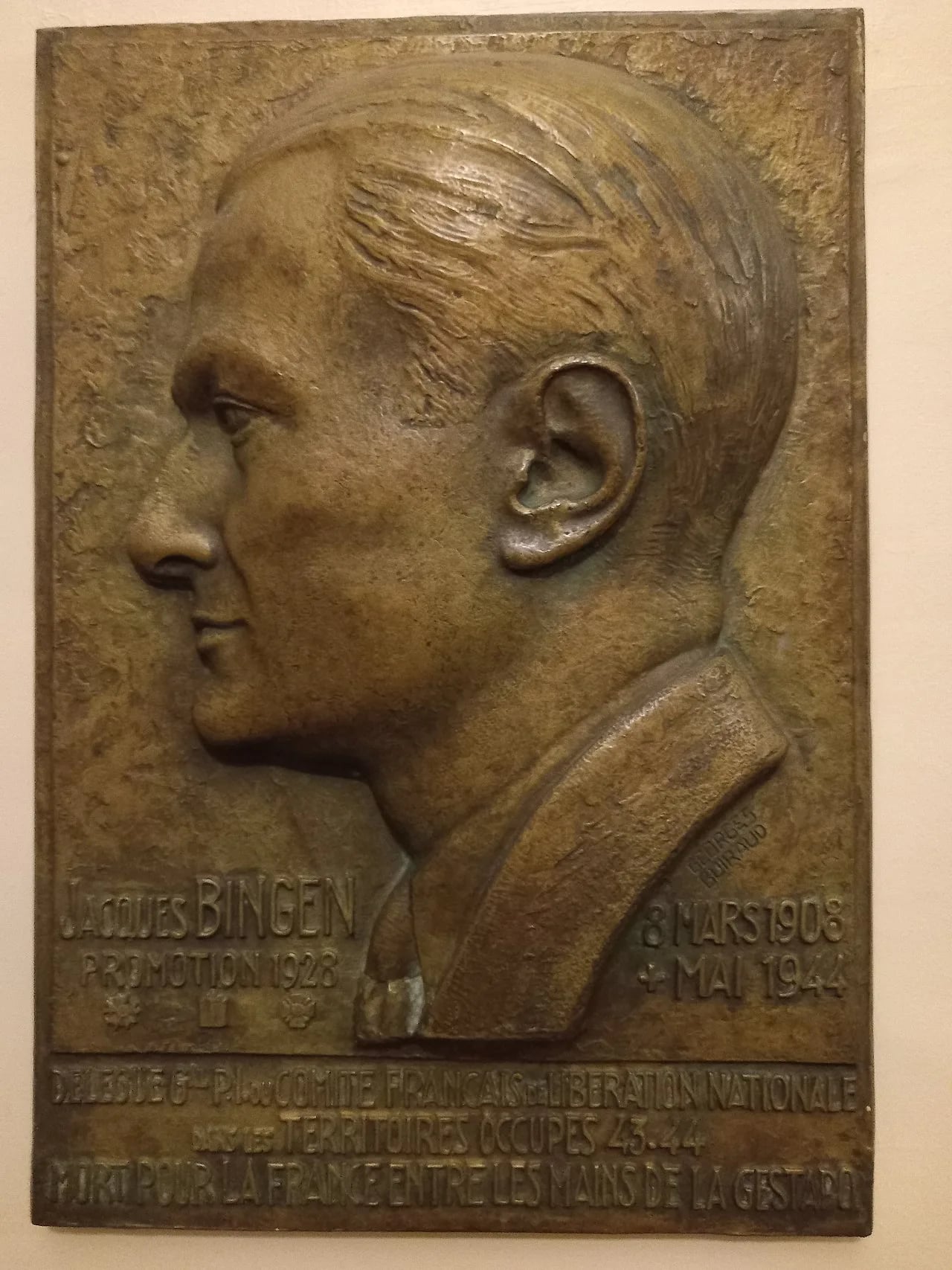 Portrait of Jacques Bingen (1908–1944) – memorial page
