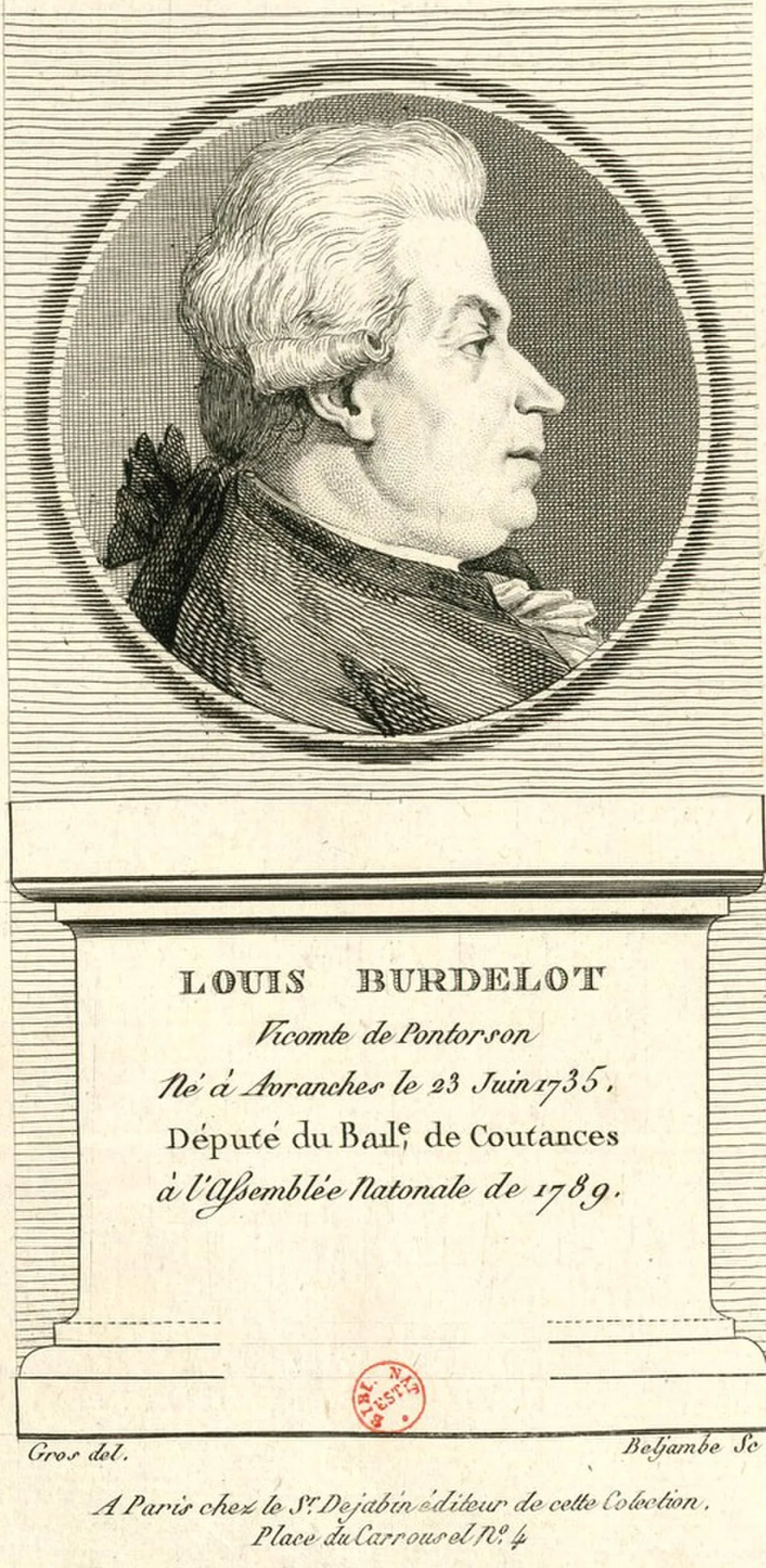 Portrait of Louis Burdelot de Pontorson (1735–1797) – memorial page