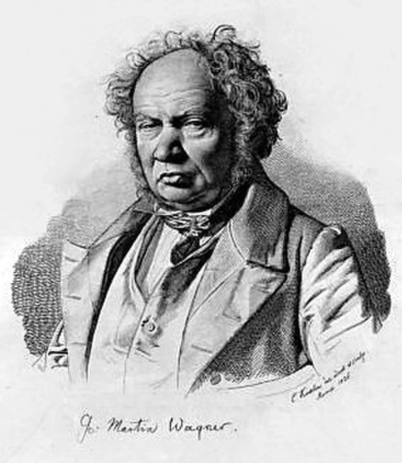 Porträt von Johann Martin von Wagner (1777–1858) – Gedenkseite