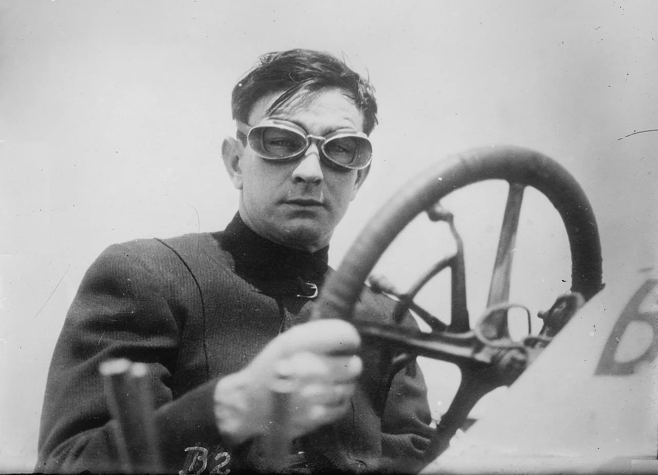 Portrait of Bob Burman (1884–1916) – memorial page