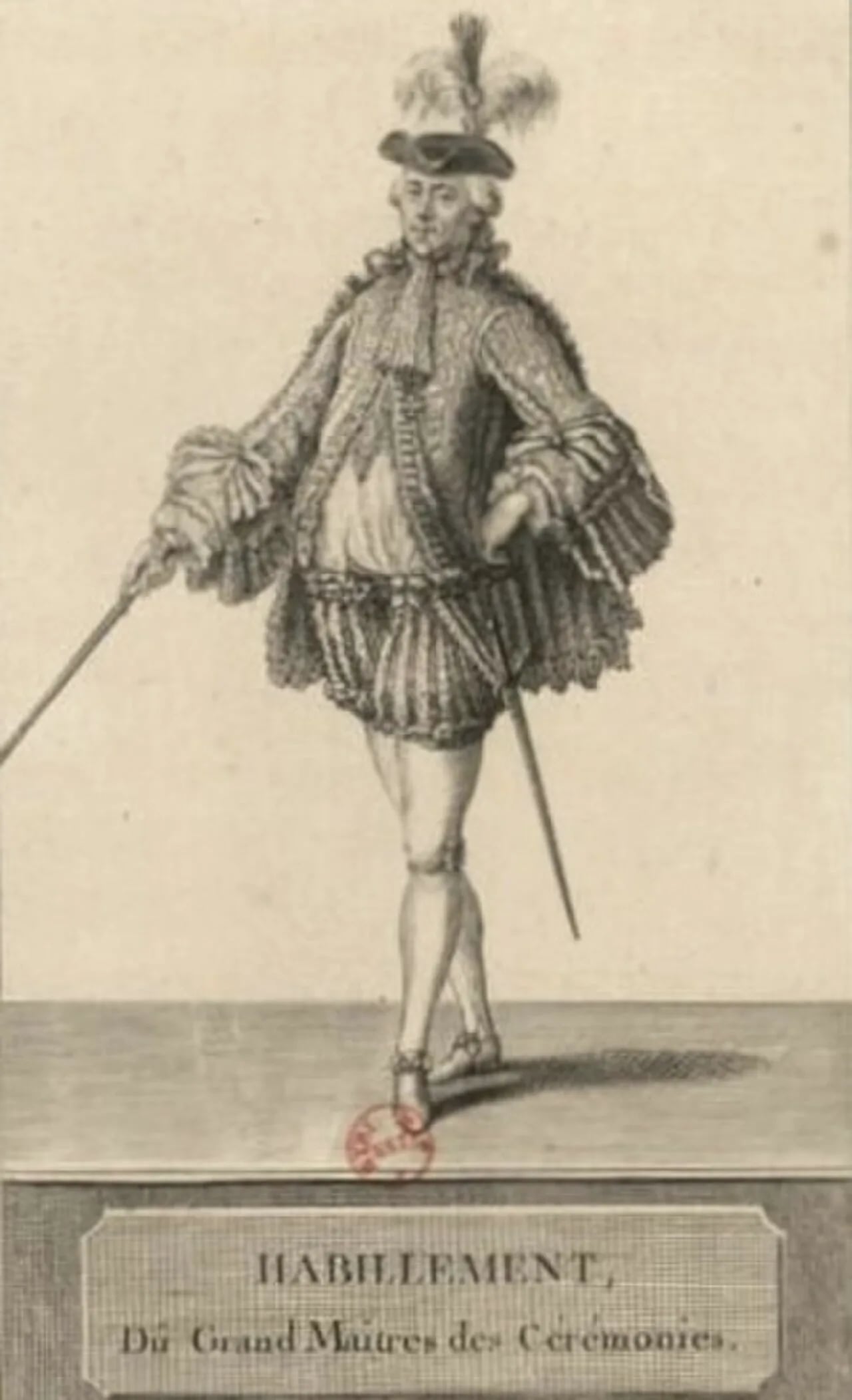 Porträt von Joachim de Dreux-Brézé (1710–1781) – Gedenkseite