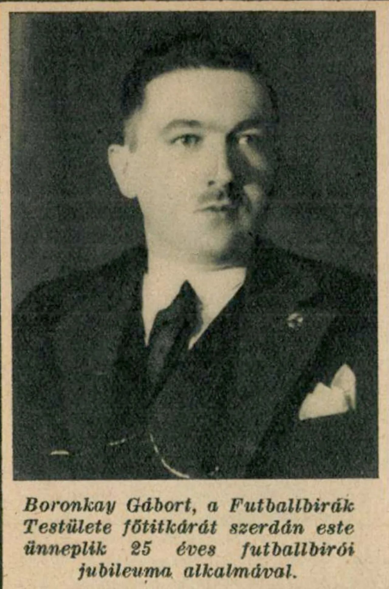 Porträt von Gábor Boronkay (1889–1942) – Gedenkseite