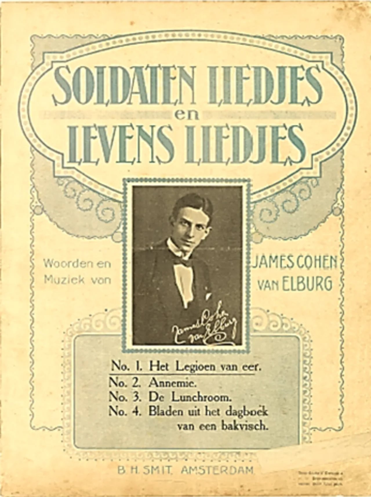 Portrait of James Cohen van Elburg (1897–1932) – memorial page