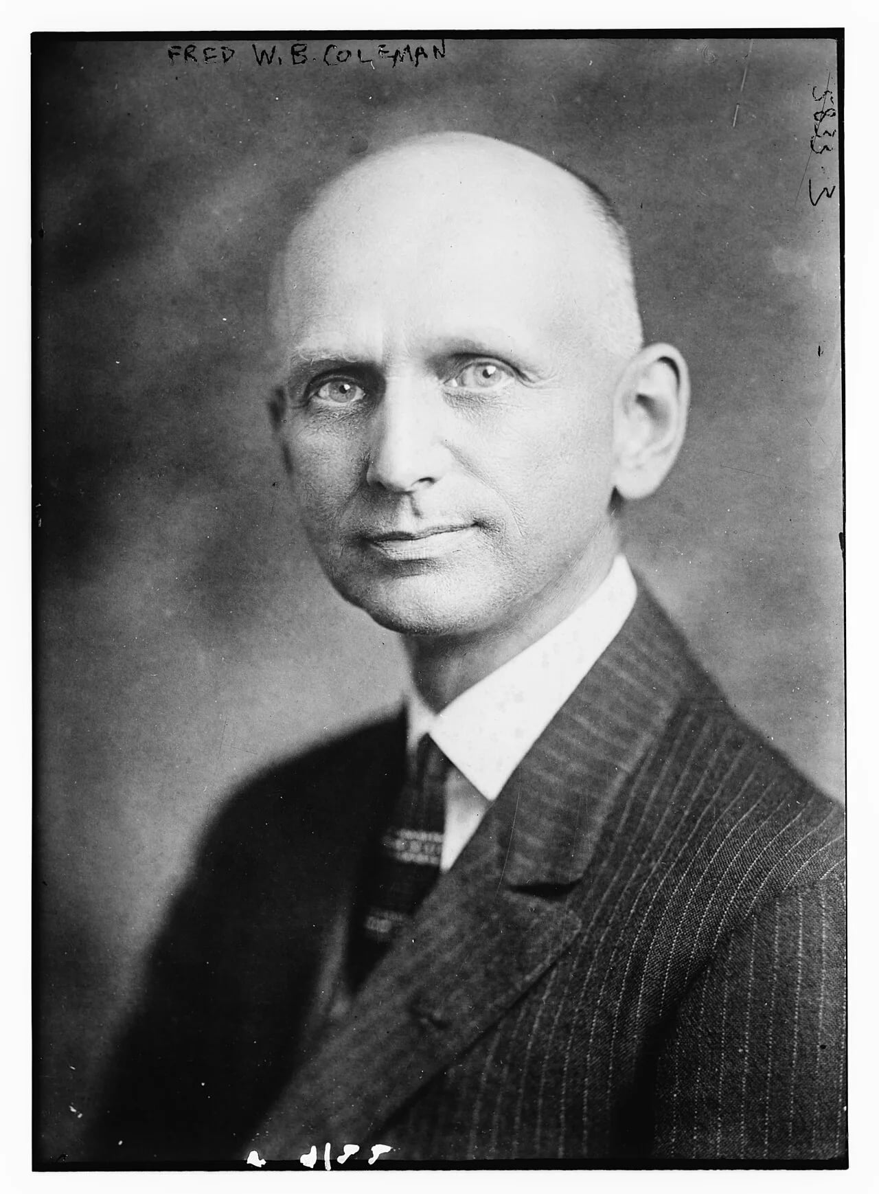 Porträt von Frederick W. B. Coleman (1874–1947) – Gedenkseite