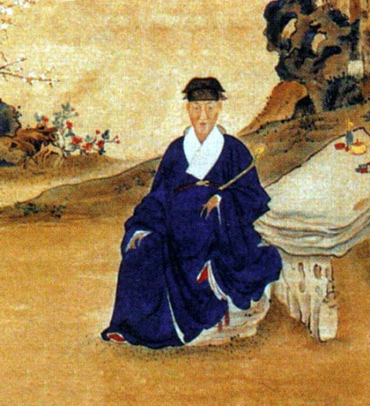 Porträt von Zheng Keshuang (1670–1707) – Gedenkseite