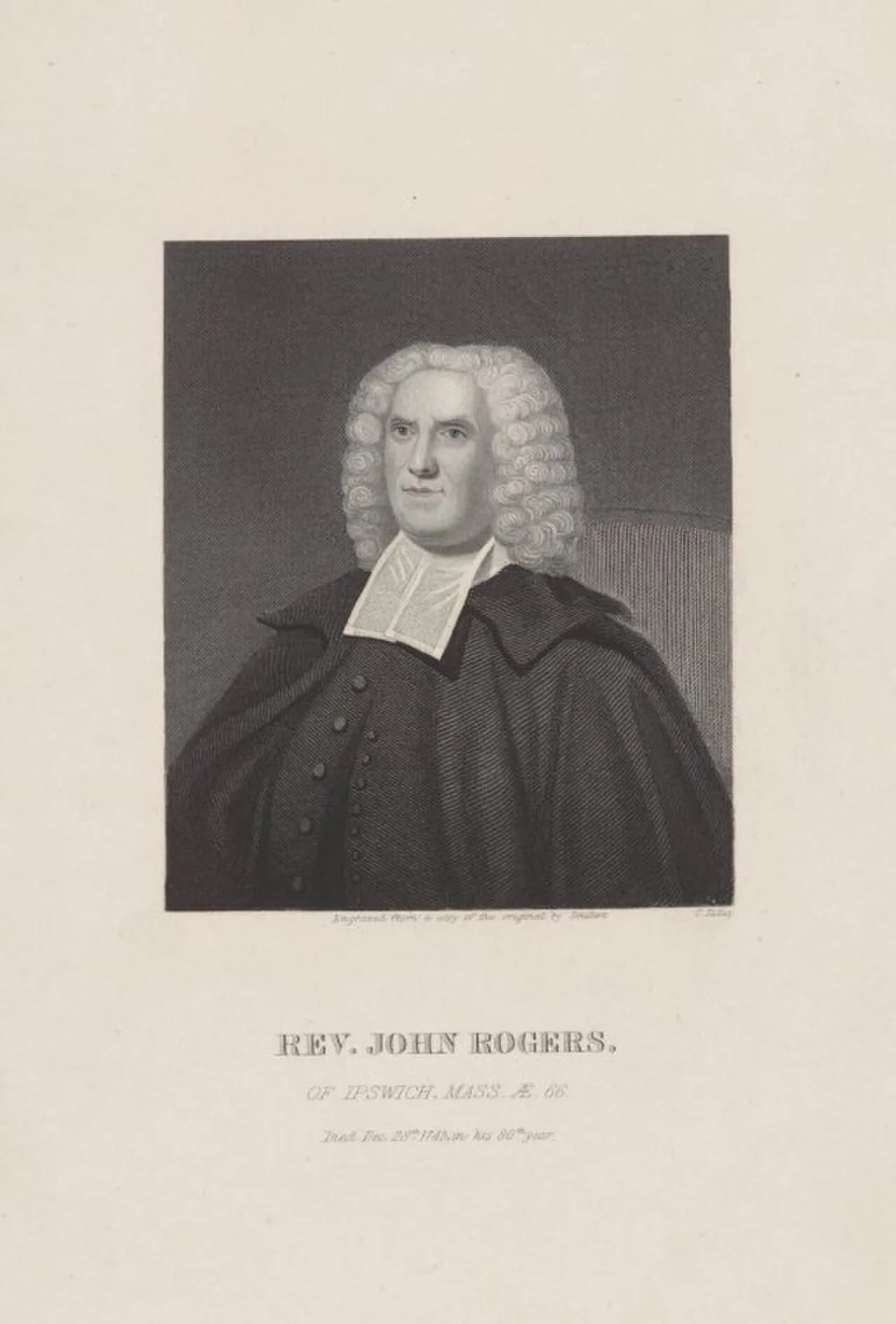 Portrait of John Rogers (1666–1745) – memorial page