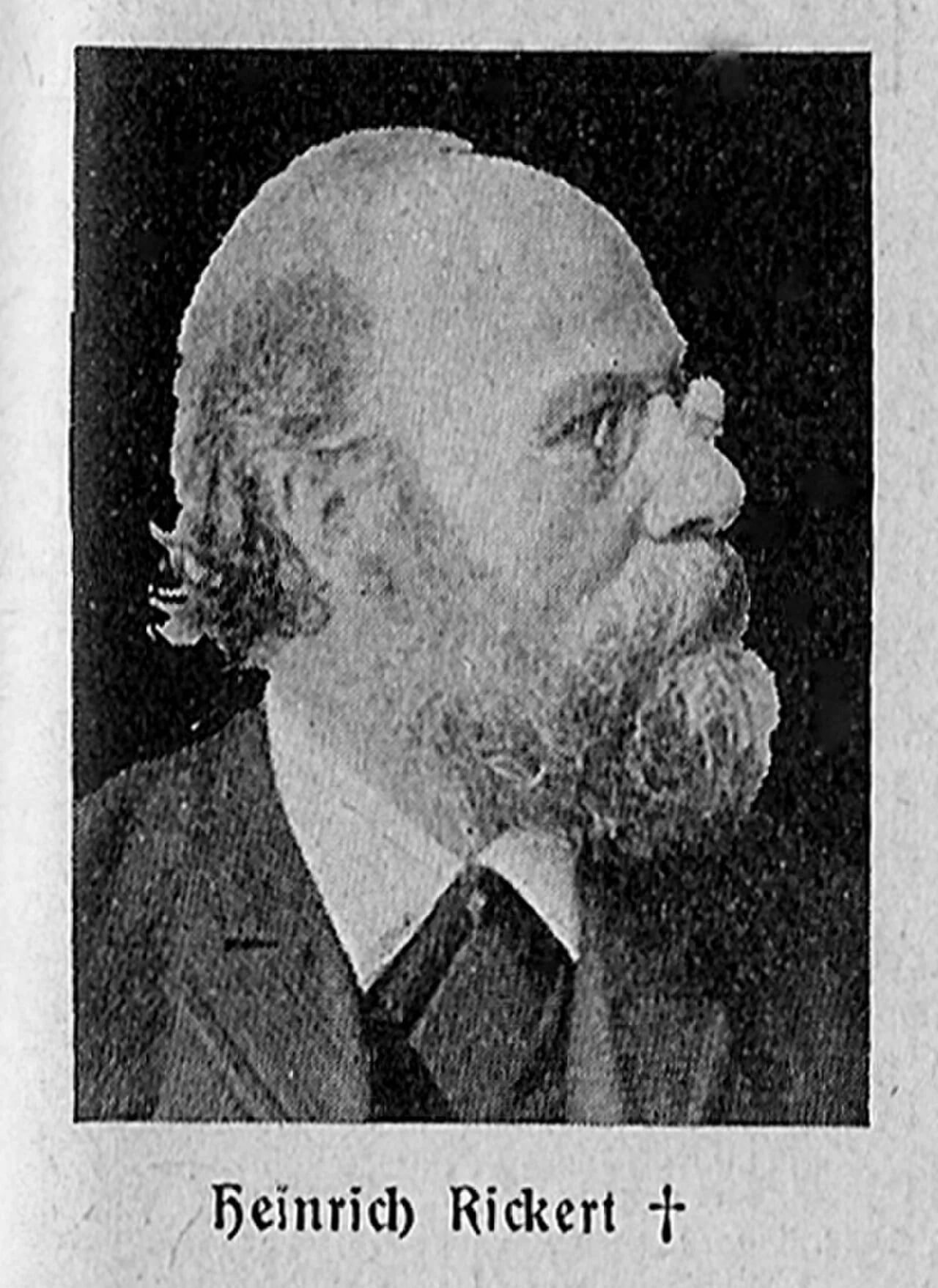 Porträt von Heinrich Rickert (1833–1902) – Gedenkseite