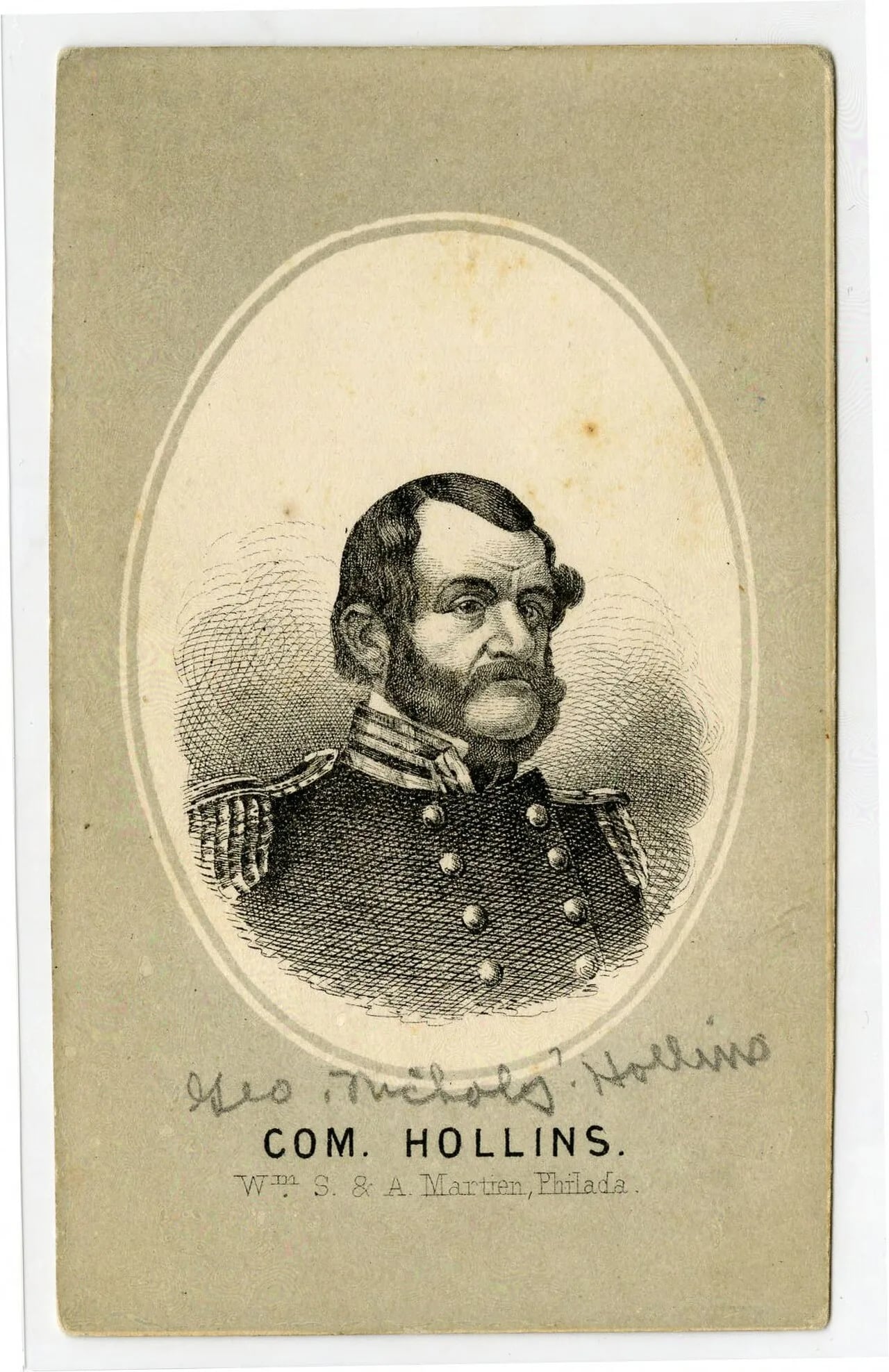 Porträt von George N. Hollins (1799–1878) – Gedenkseite