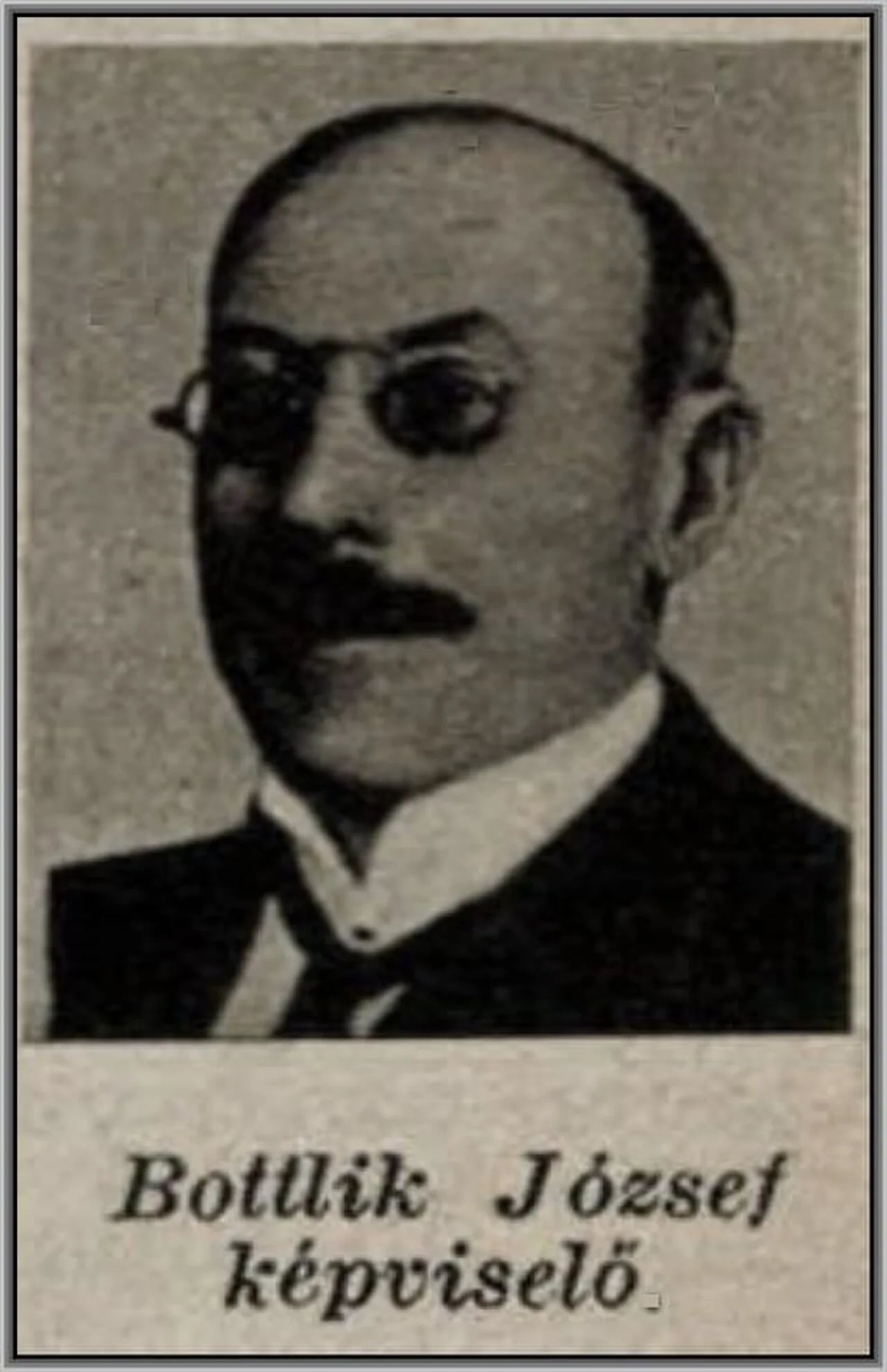 Portrait of József Bottlik (1874–1933) – memorial page