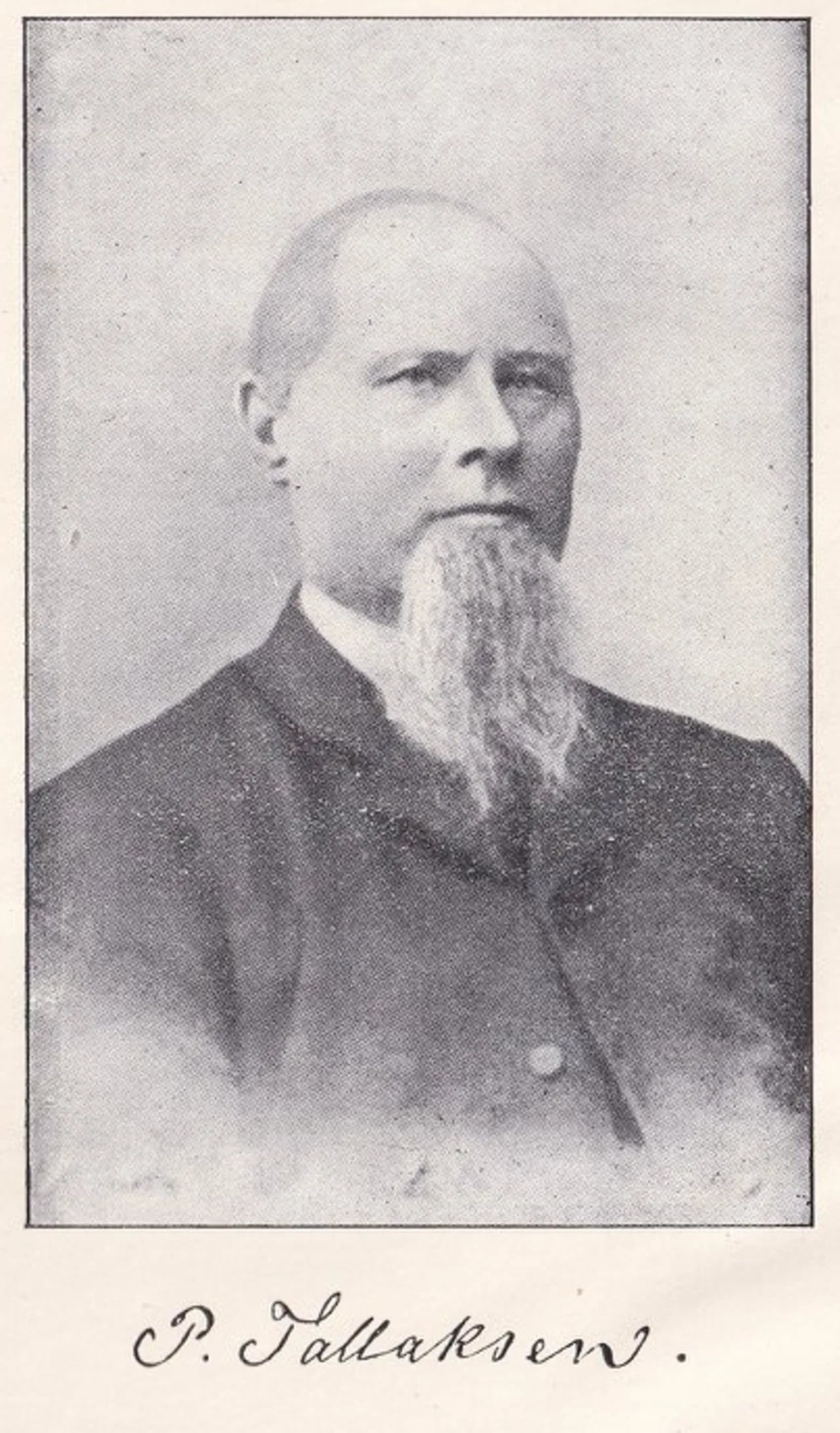 Portrait of Peder Tallaksen (1843–1912) – memorial page