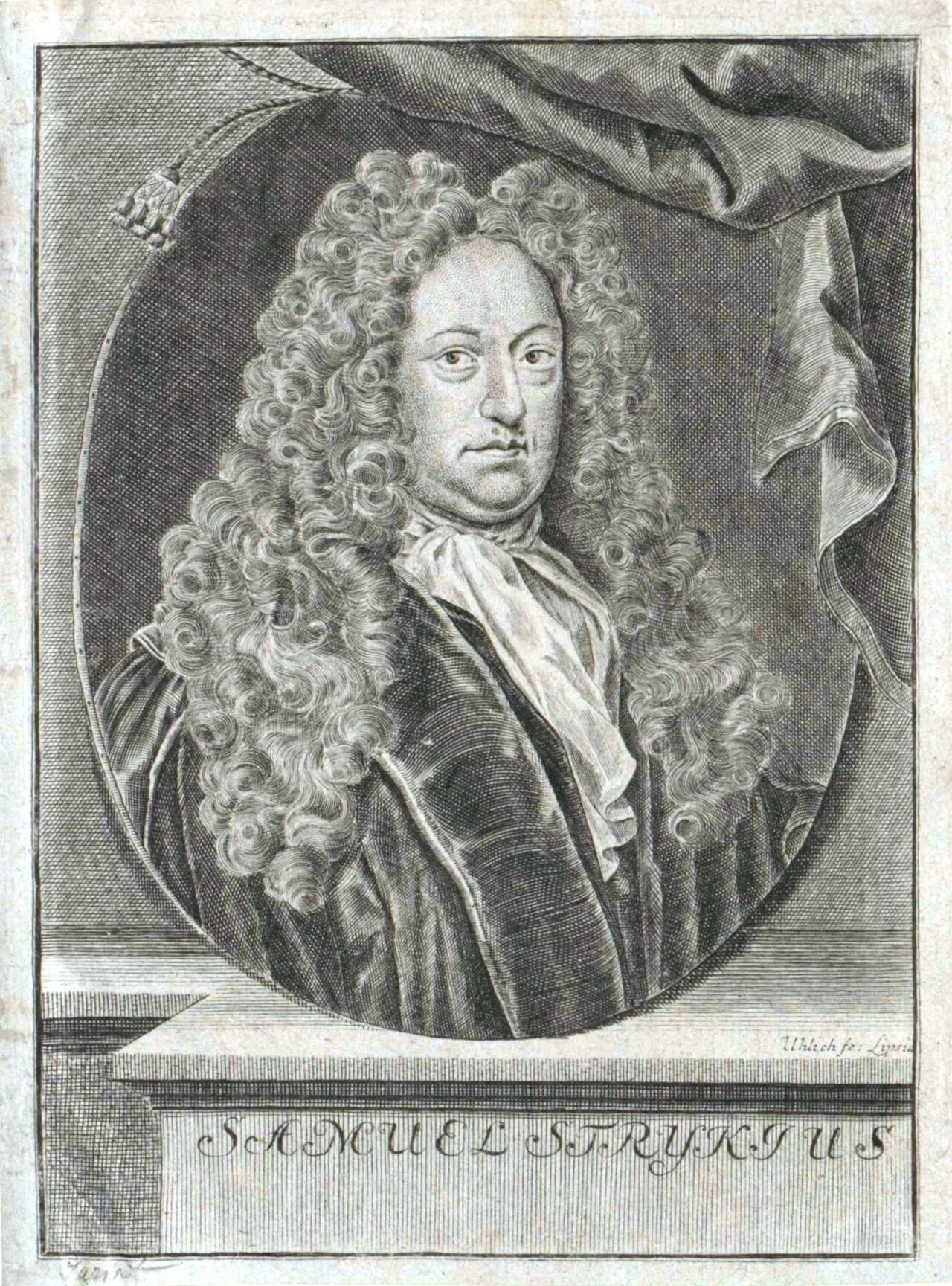 Porträt von Samuel Stryk (1640–1710) – Gedenkseite
