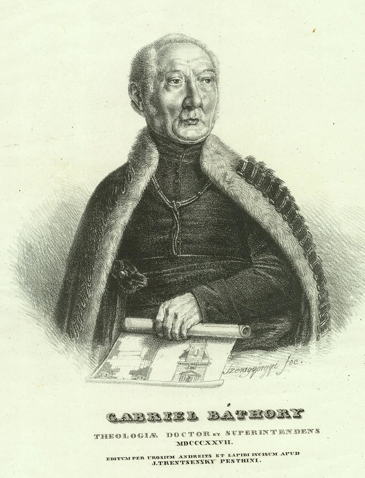Porträt von Gábor Báthory (1755–1842) – Gedenkseite
