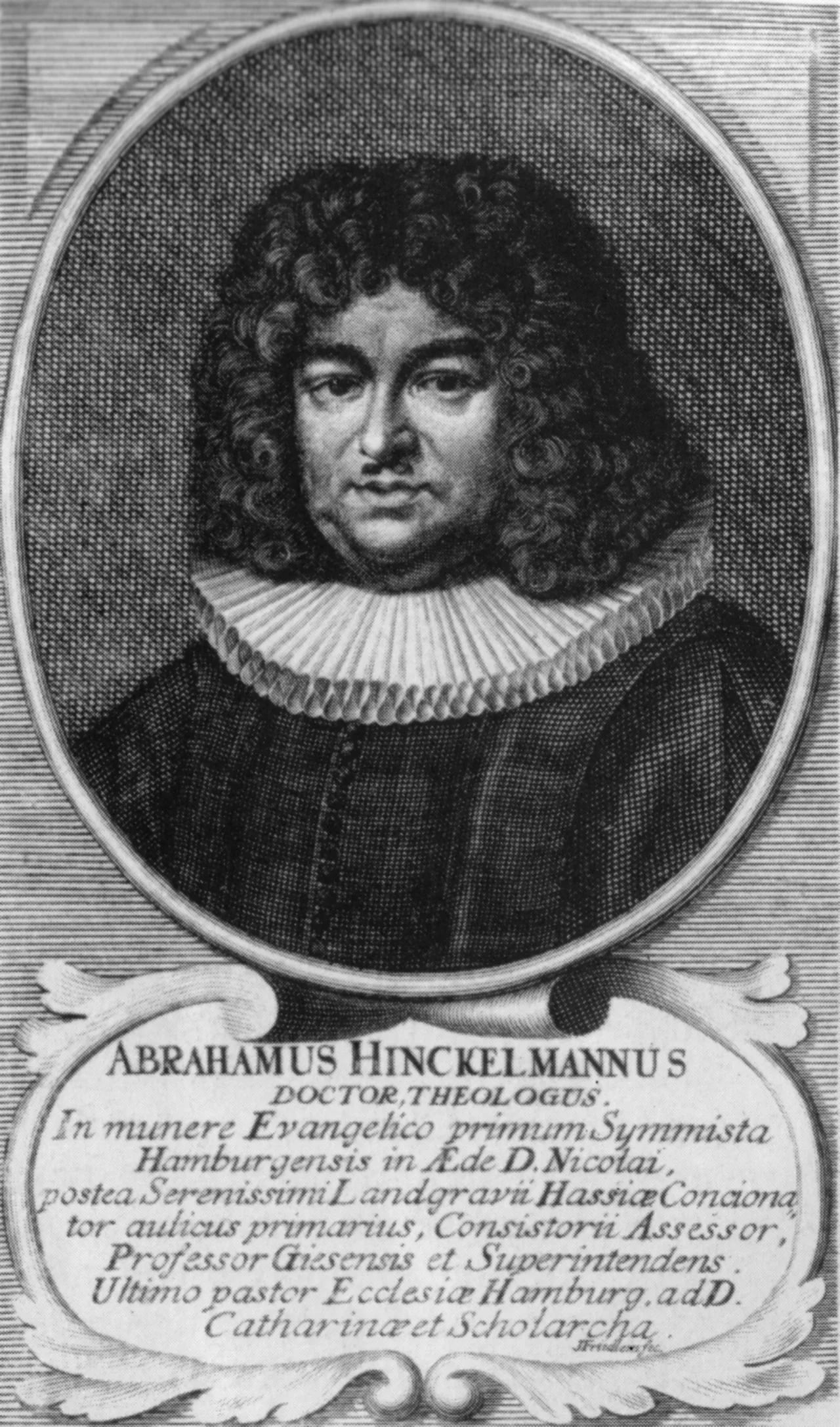 Portrait of Abraham Hinckelmann (1652–1695) – memorial page