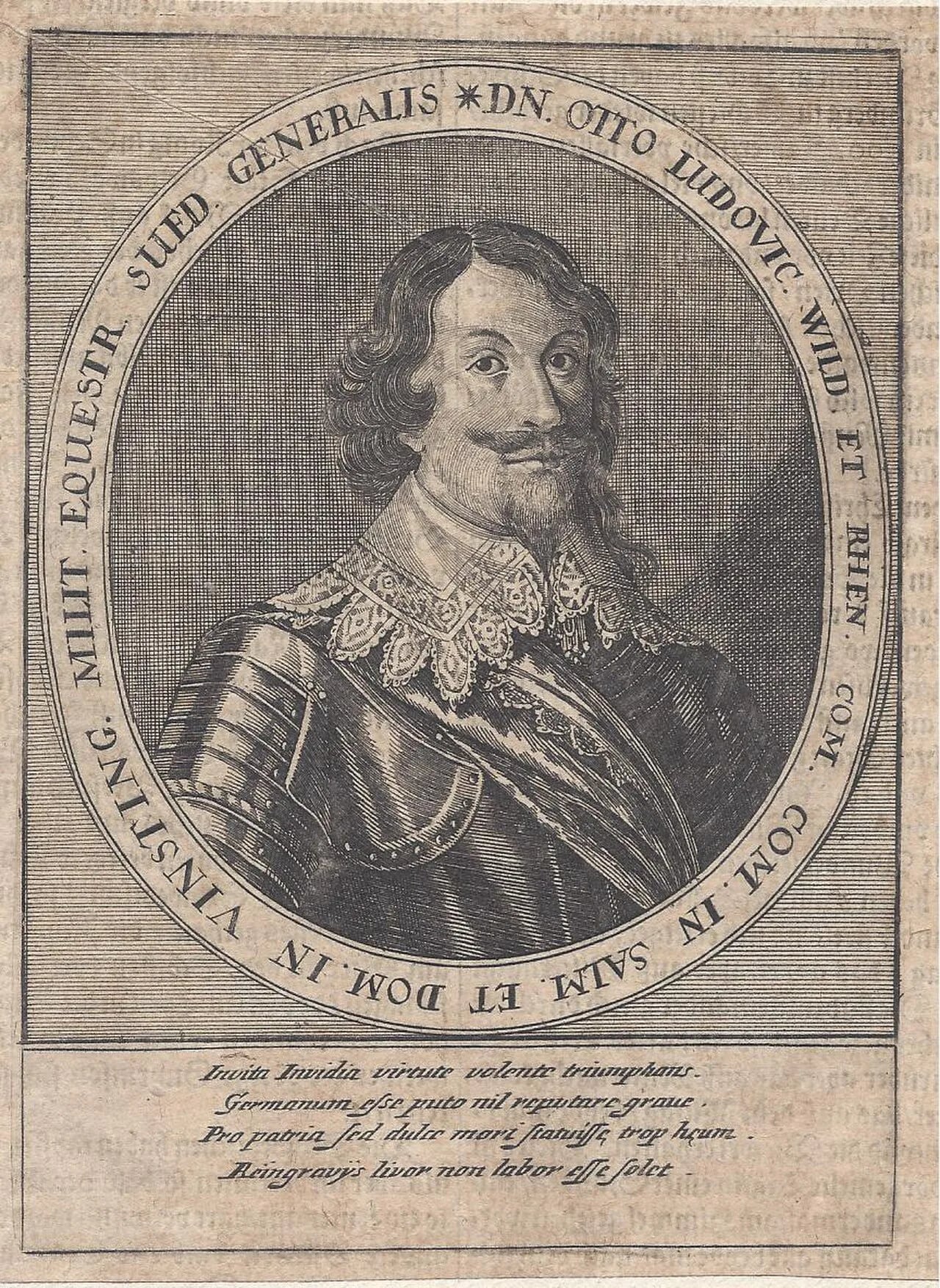 Portrait of Otto Ludwig von Salm-Kyrburg-Mörchingen (1597–1634) – memorial page