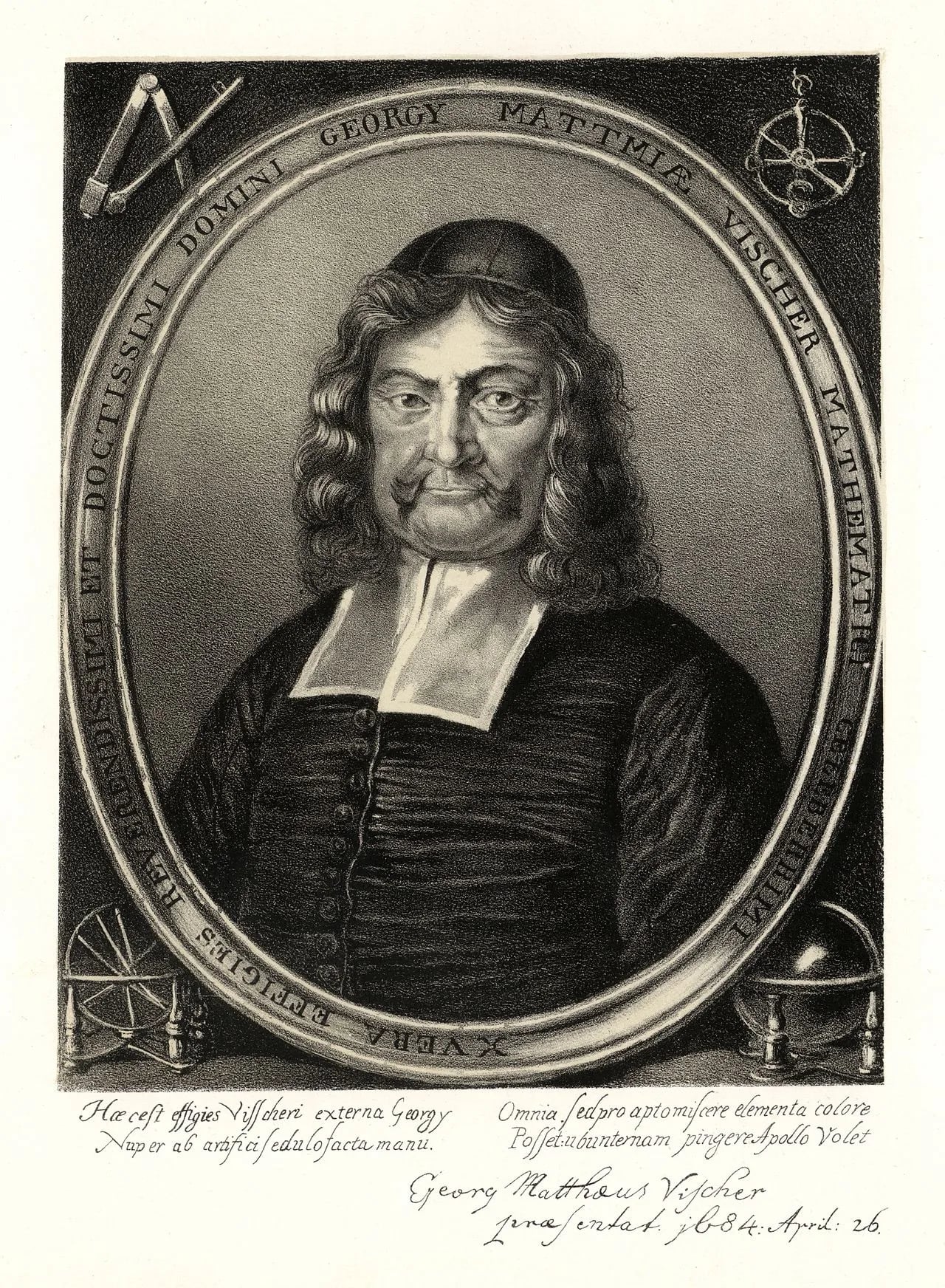 Portrait of Georg Matthäus Vischer (1628–1696) – memorial page