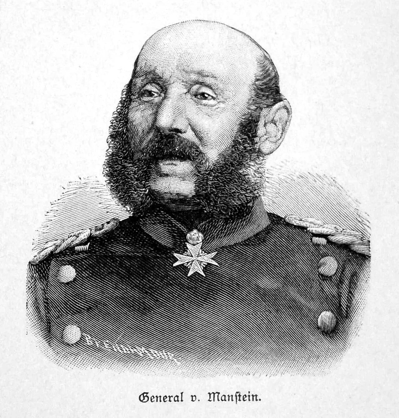 Portrait of Albrecht Gustav von Manstein (1805–1877) – memorial page