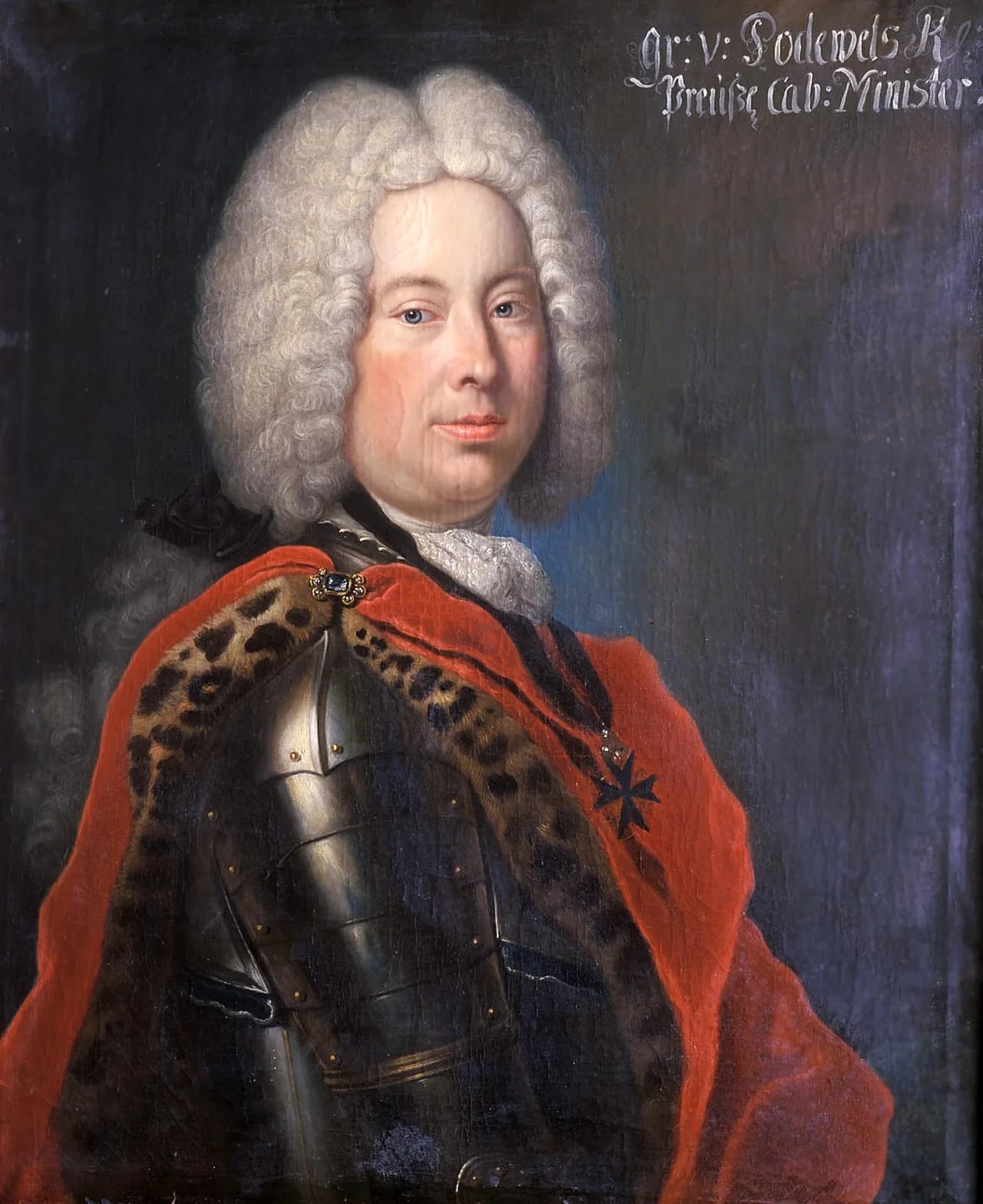 Porträt von Heinrich Graf von Podewils (1695–1760) – Gedenkseite