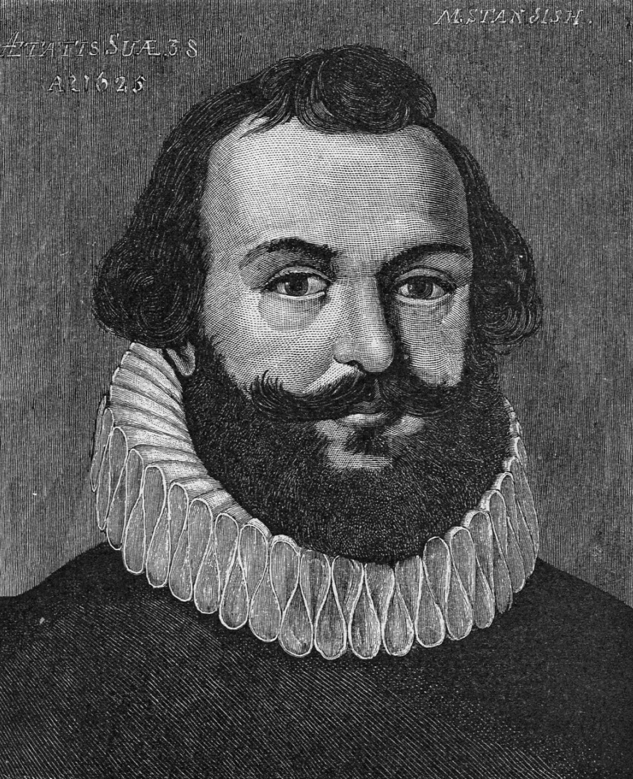 Porträt von Miles Standish (1584–1656) – Gedenkseite