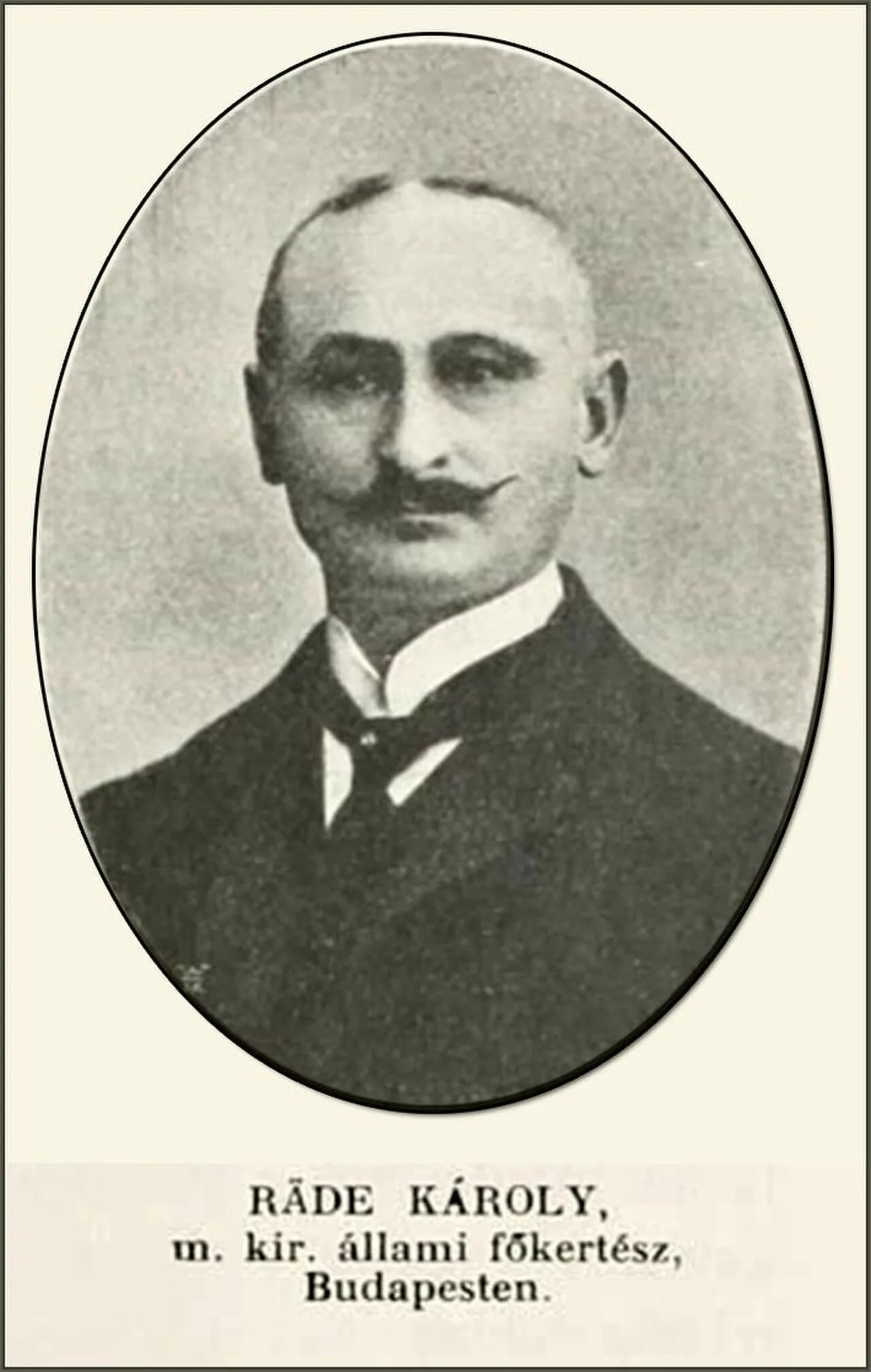 Porträt von Karoly Räde (1864–1946) – Gedenkseite