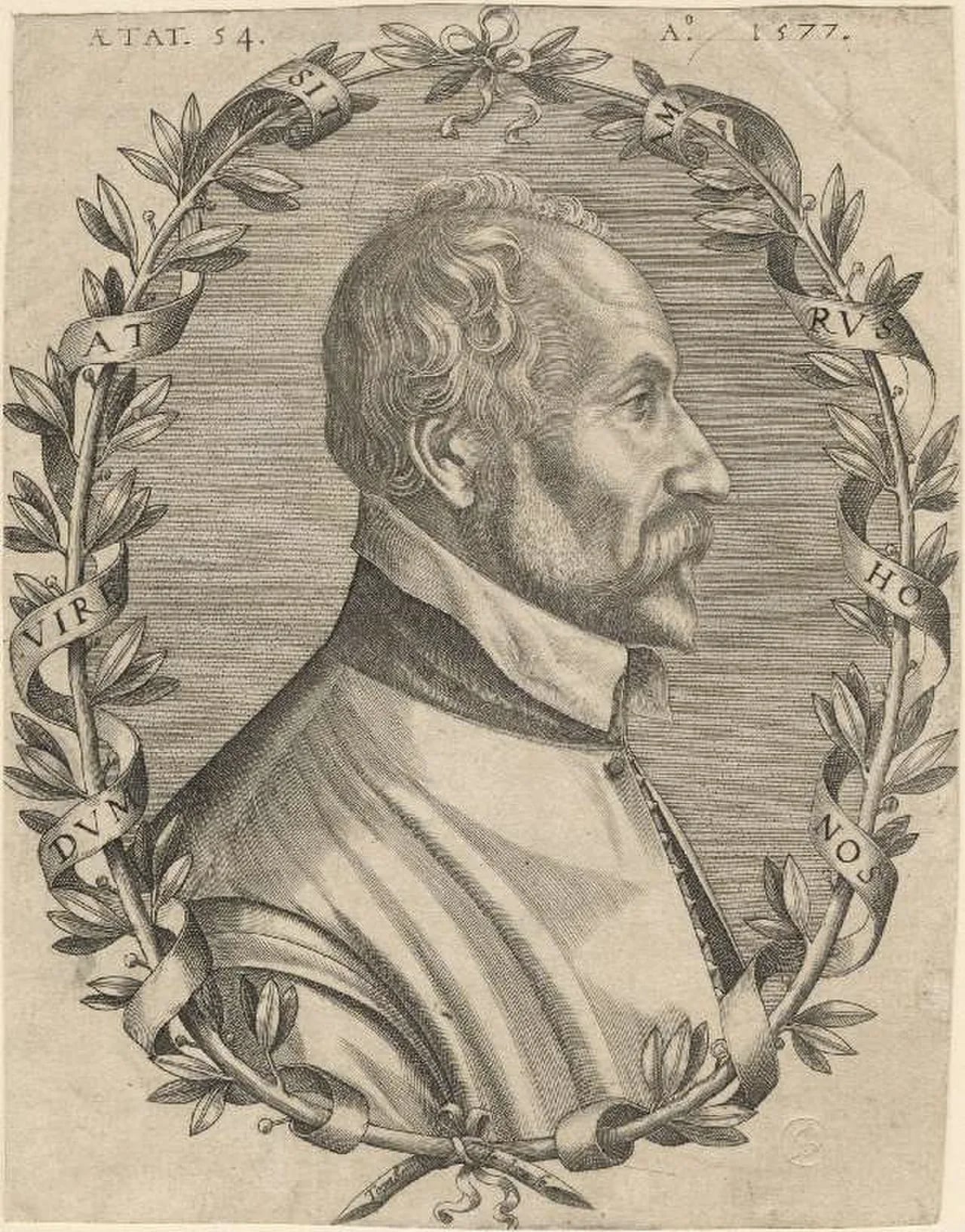 Porträt von Pontus de Tyard (1521–1605) – Gedenkseite